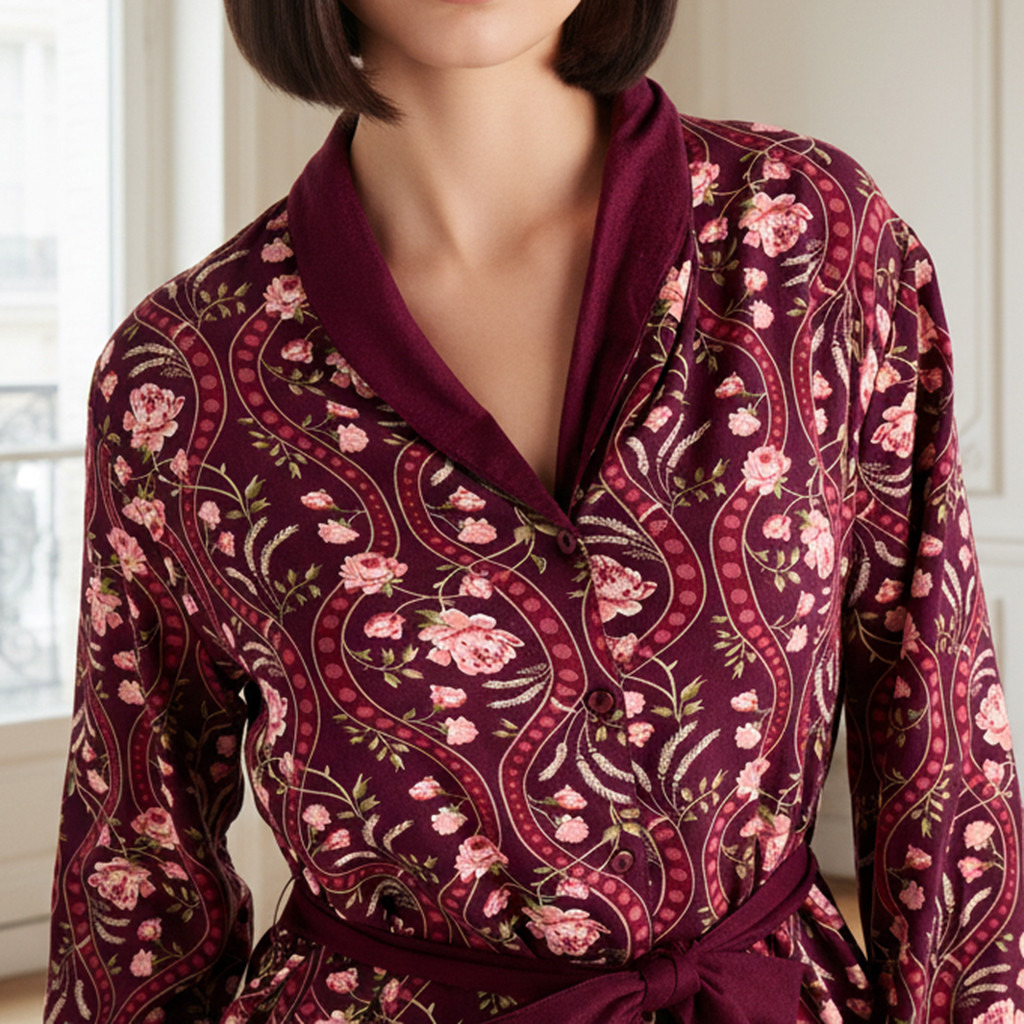 Pyjama Set Shirt & Trousers Viscose-women-clothing-nightwear-pyjamas-longsets-image-5