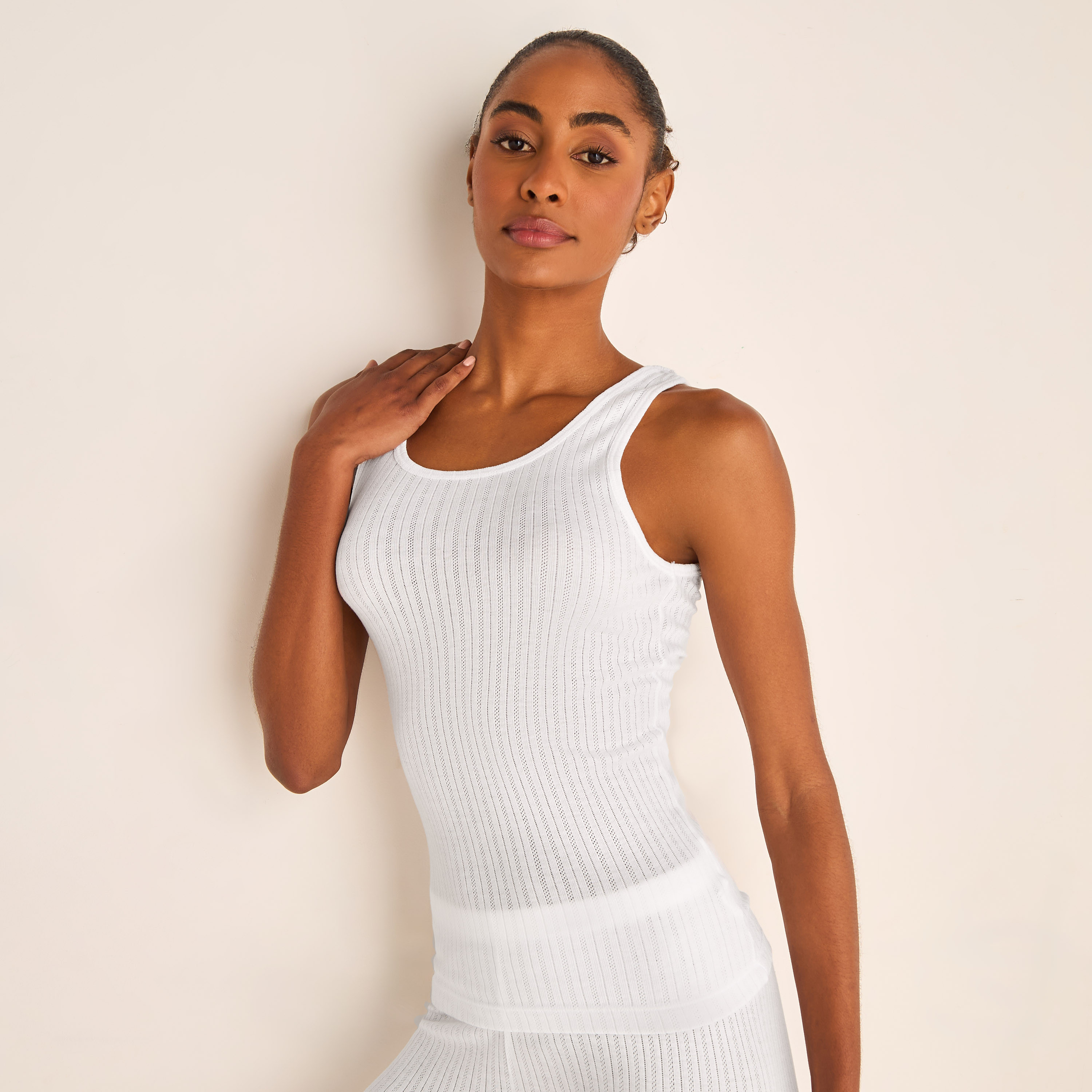 بلوزة حرارية مضلعة بدون أكمام-women-clothing-lingerie-thermals-image-1
