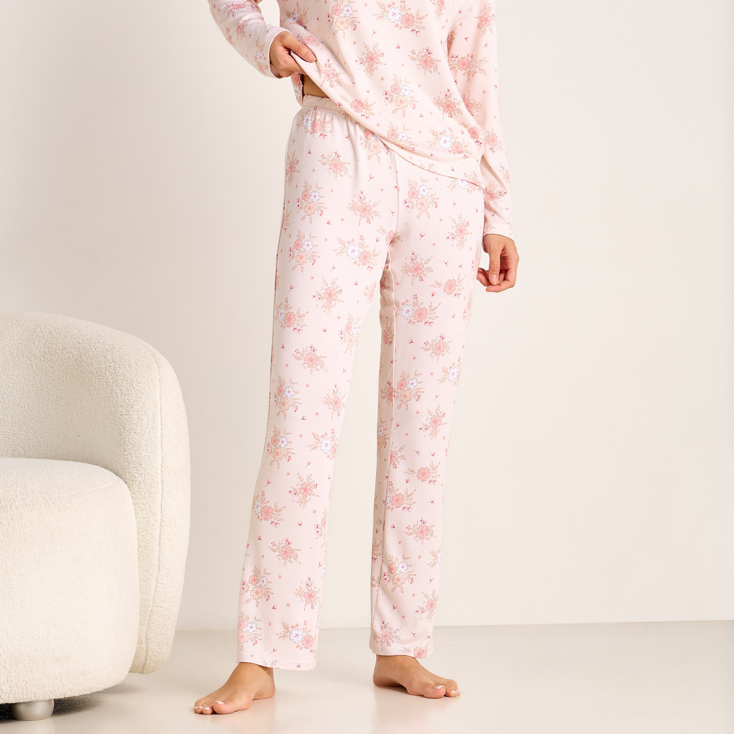 Pyjama Set T-shirt & Trousers-women-clothing-nightwear-pyjamas-longsets-image-3