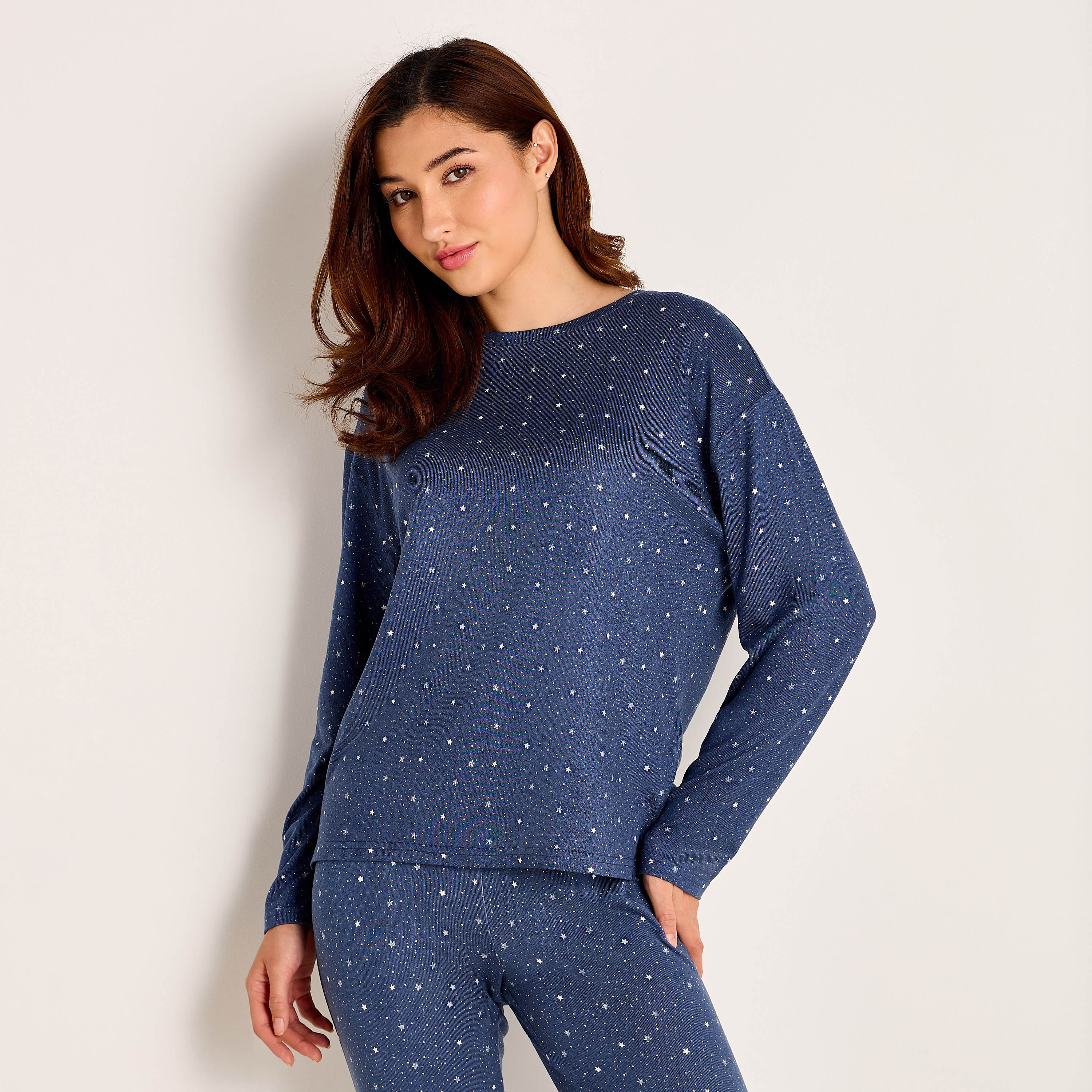 طقم تيشيرت وبنطلون بيجاما-women-clothing-nightwear-pyjamas-longsets-image-16