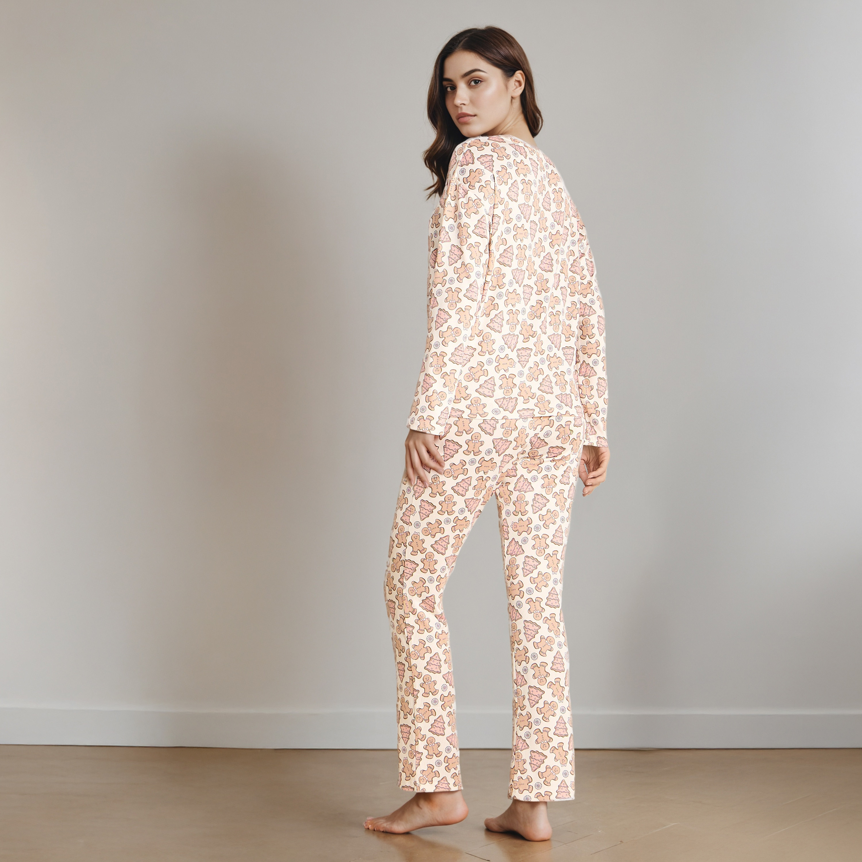 Pyjama Set T-shirt & Trousers-women-clothing-nightwear-pyjamas-longsets-image-4