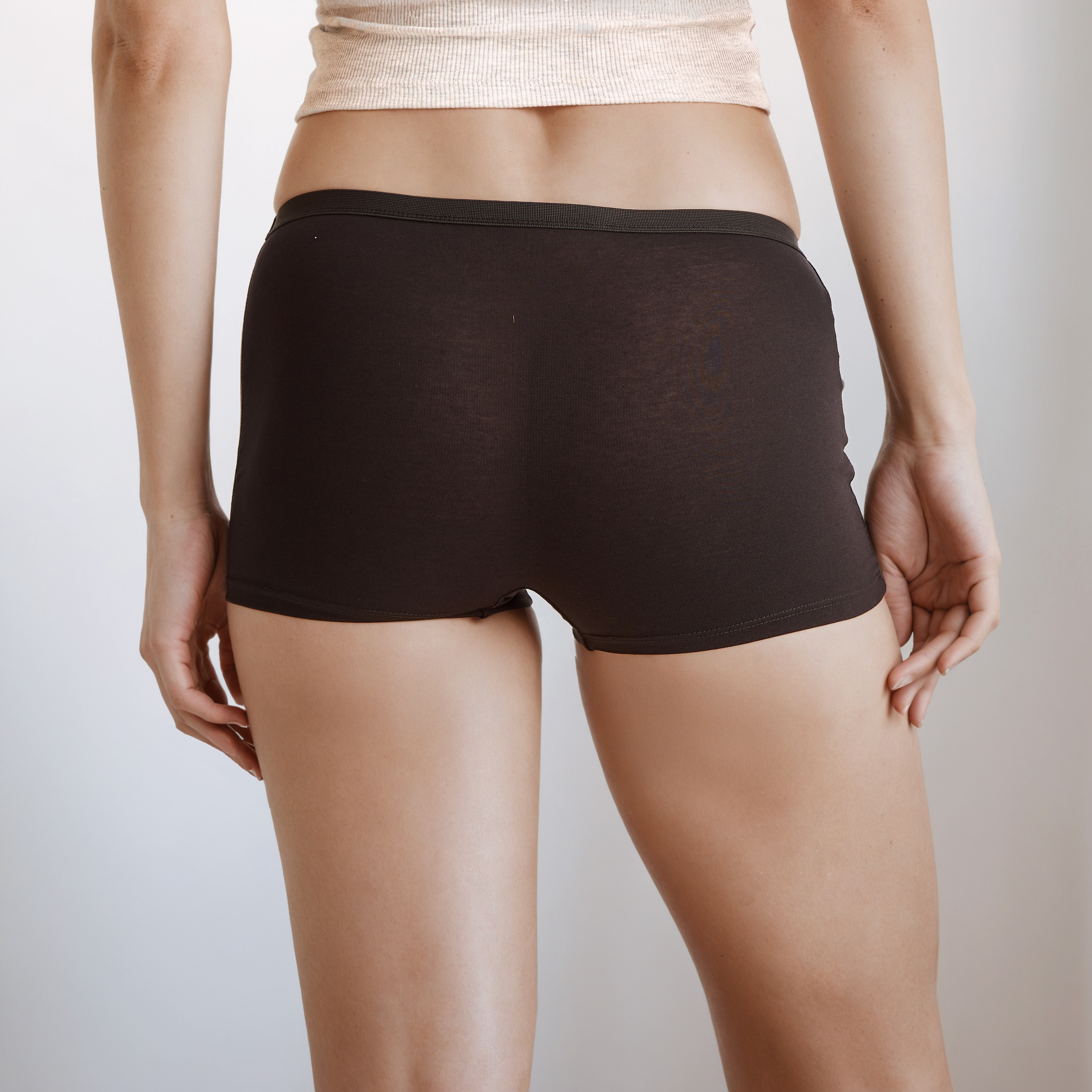 Boyshort Briefs with Elasticated Waist - Pack of 5-women-clothing-lingerie-panties-image-2