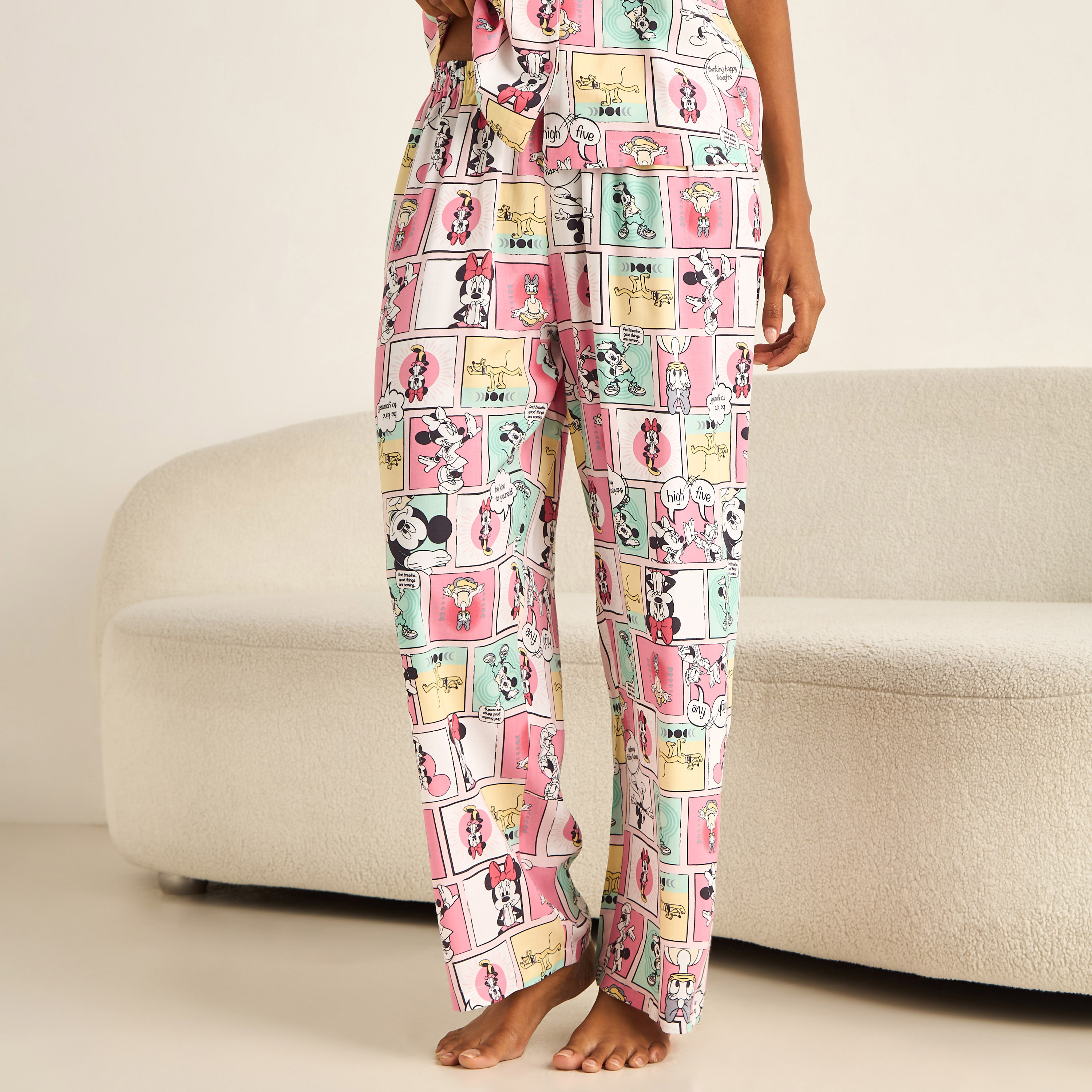 Pyjama Set Button-Down Shirt & Trousers Viscose-women-clothing-nightwear-pyjamas-longsets-image-4
