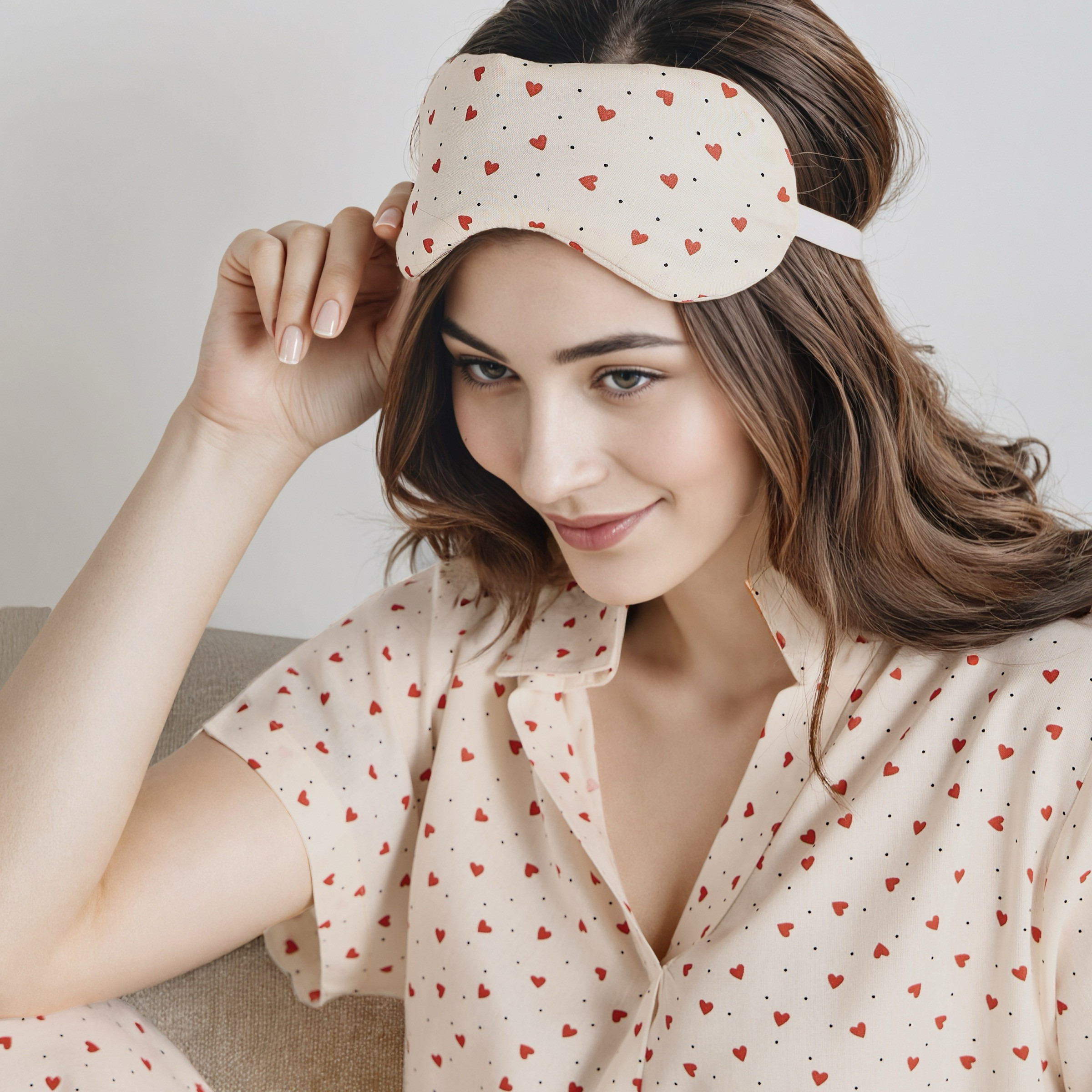 Pyjama Set Button-Down Shirt & Trousers Viscose-women-clothing-nightwear-pyjamas-longsets-image-7