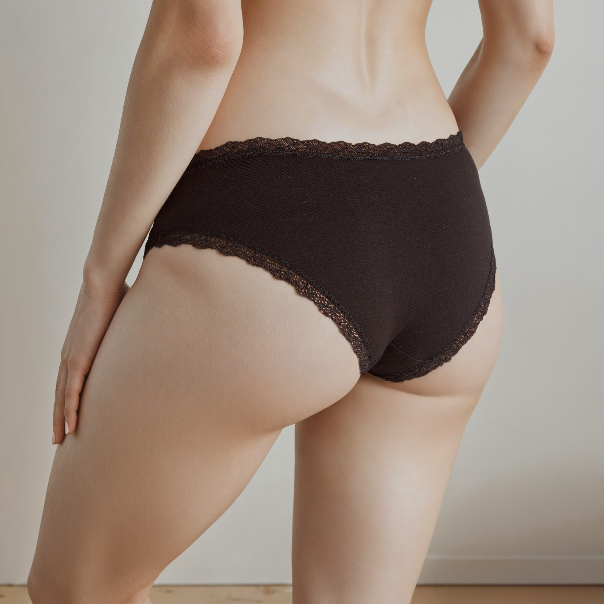 Lace Trim Bikini Briefs-women-clothing-lingerie-panties-image-2