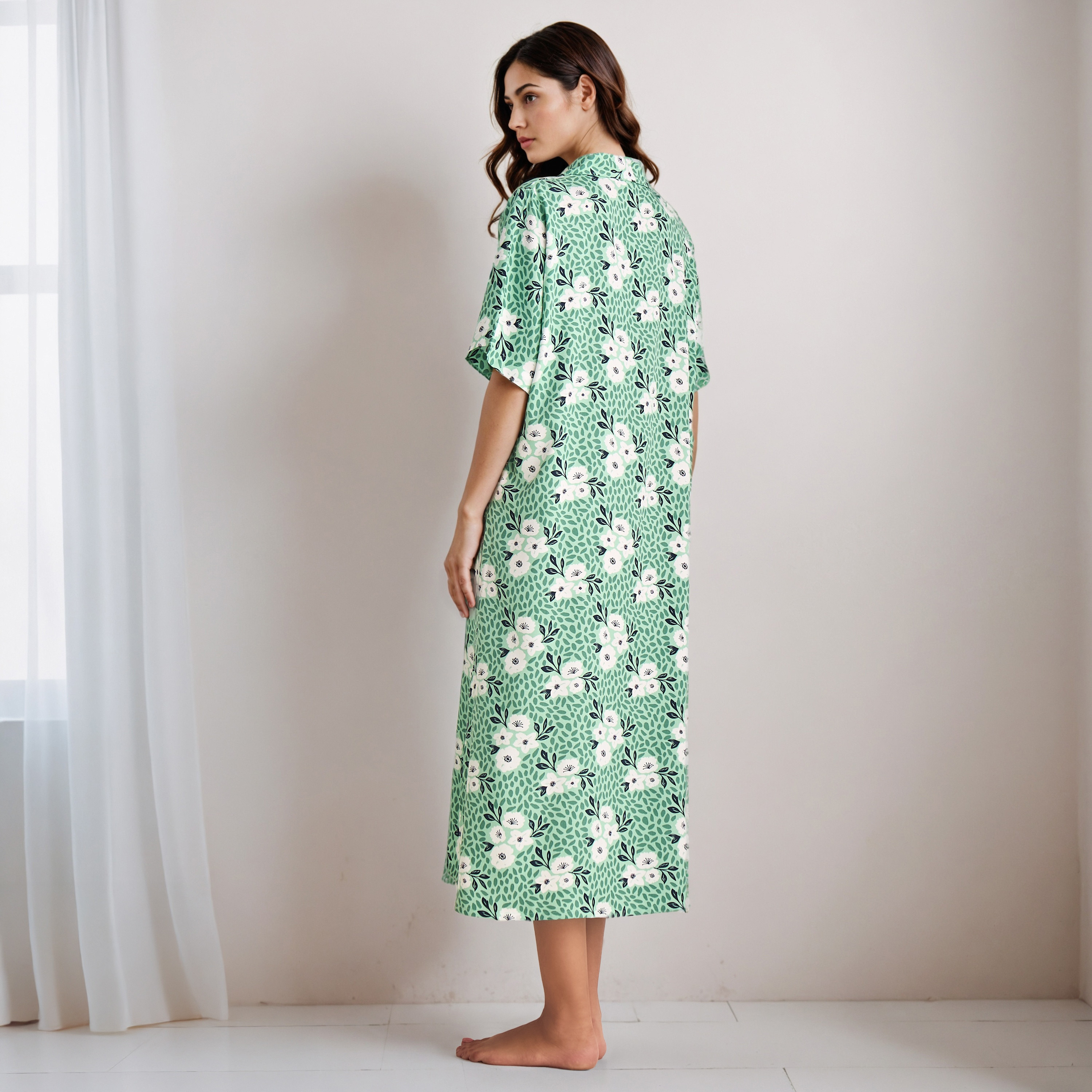 قميص نوم فيسكوز بياقة - طقم من 2-women-clothing-nightwear-nighties-image-3