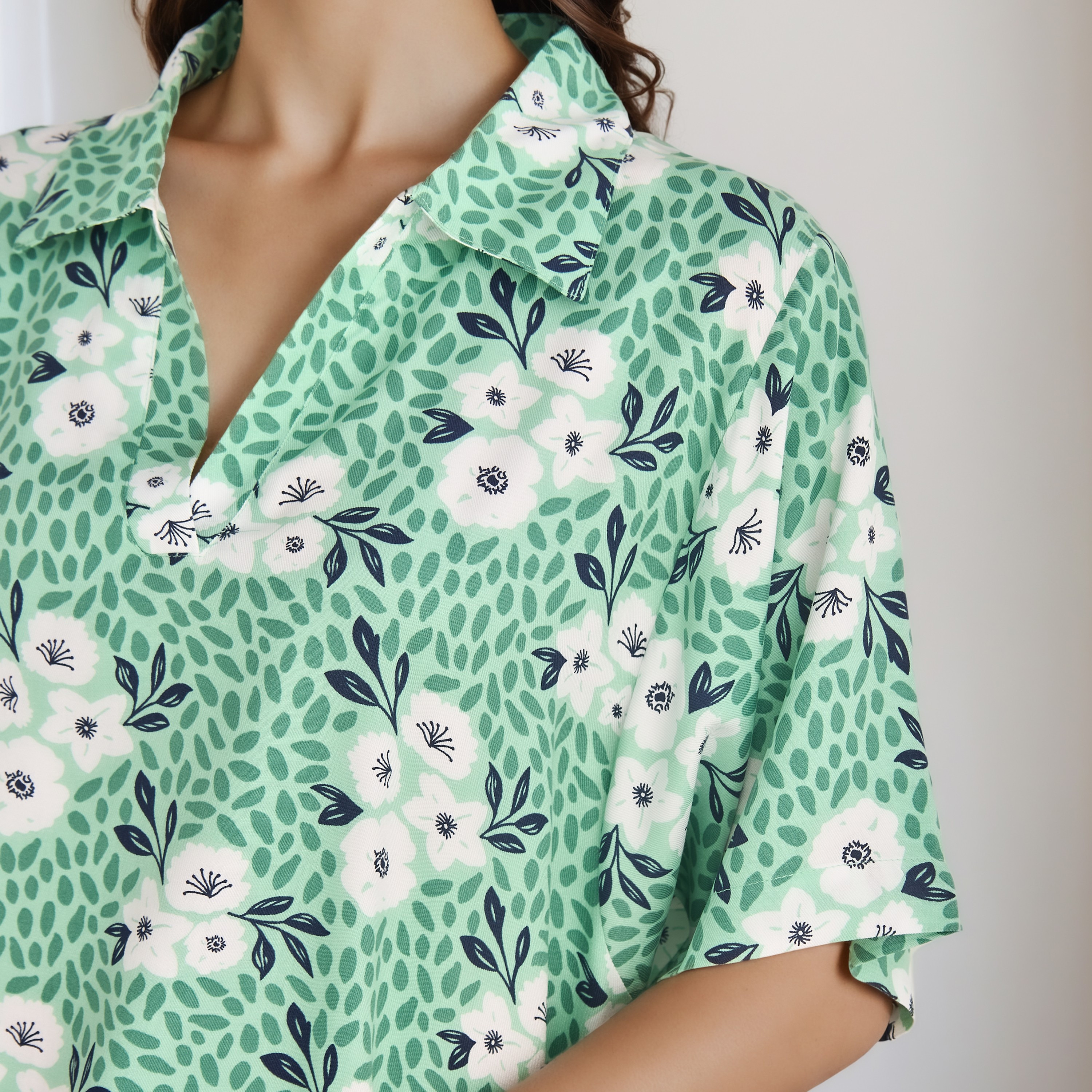 قميص نوم فيسكوز بياقة - طقم من 2-women-clothing-nightwear-nighties-image-4