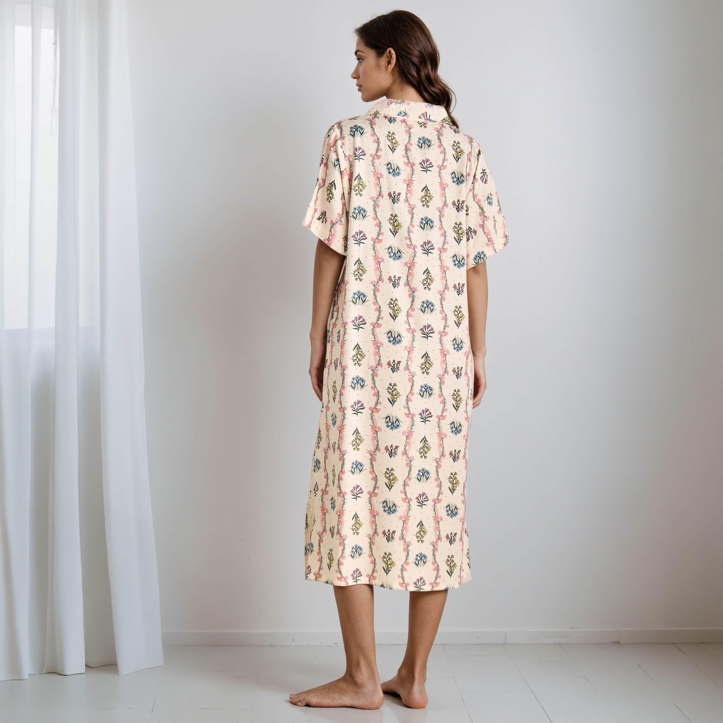 Nighty Viscose with Collar - Set of 2-women-clothing-nightwear-nighties-image-3