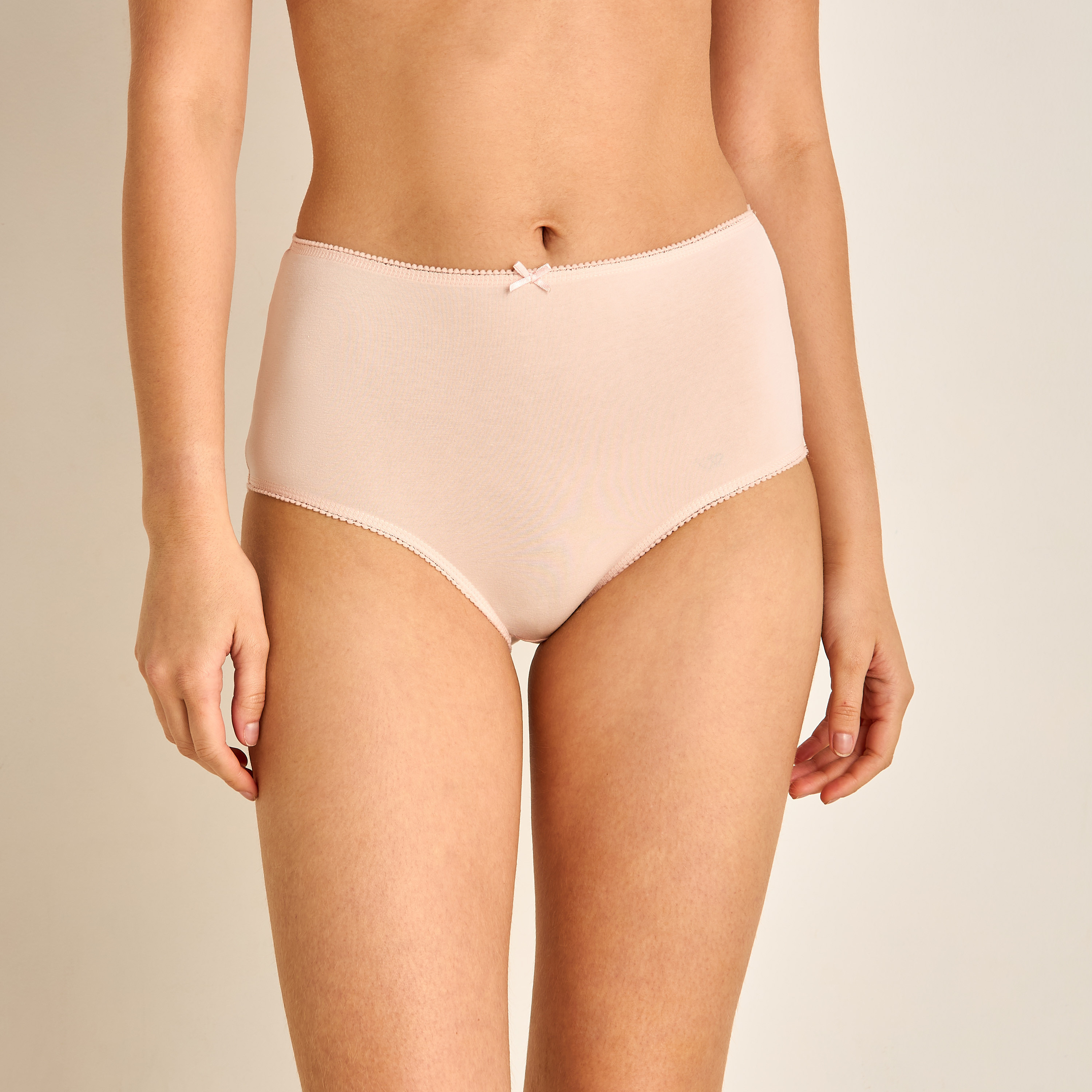 مجموعة 5 سراويل داخلية بخصر عالي-women-clothing-lingerie-panties-image-5