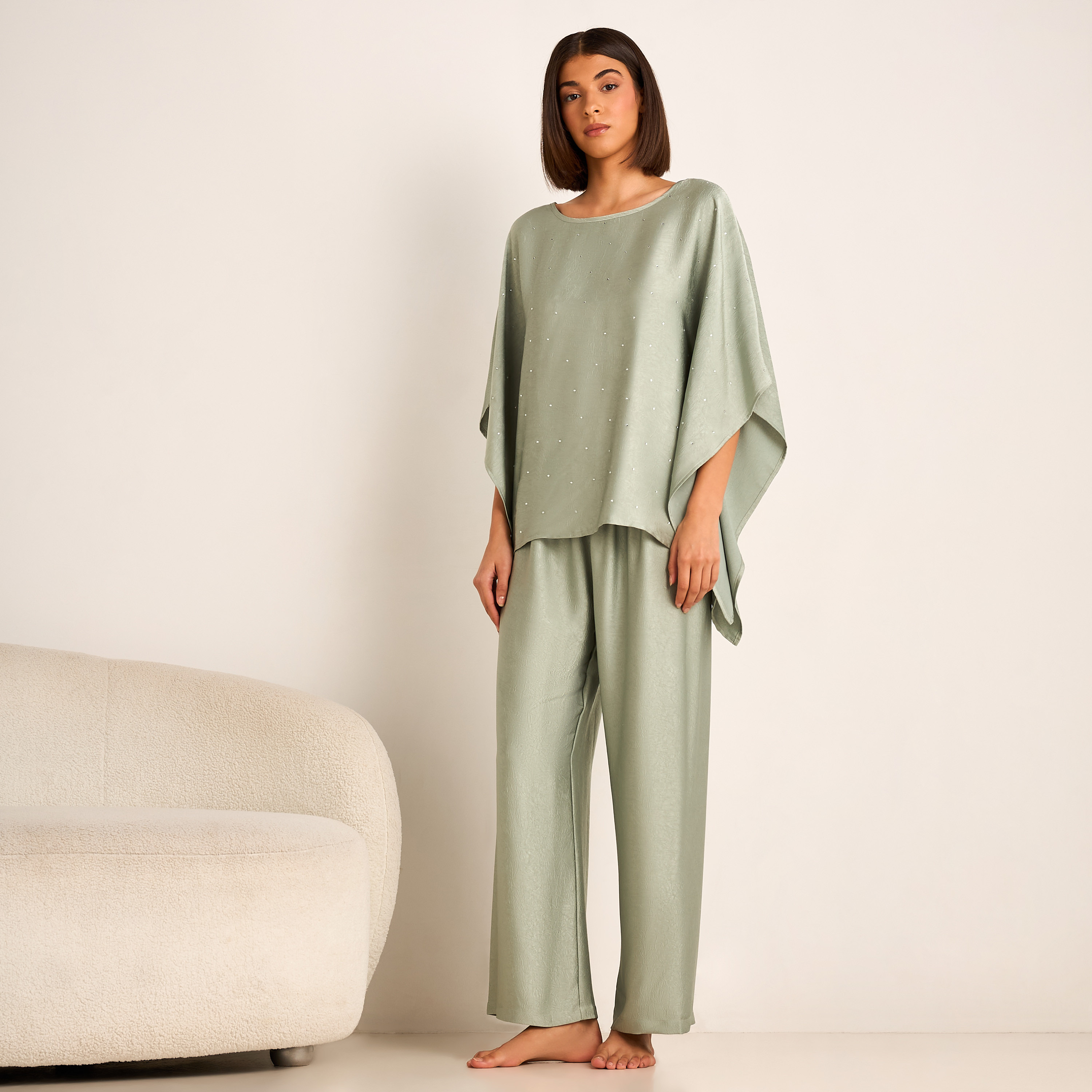 Pyjama Set Kaftan Top and Pants-women-clothing-nightwear-pyjamas-longsets-image-1