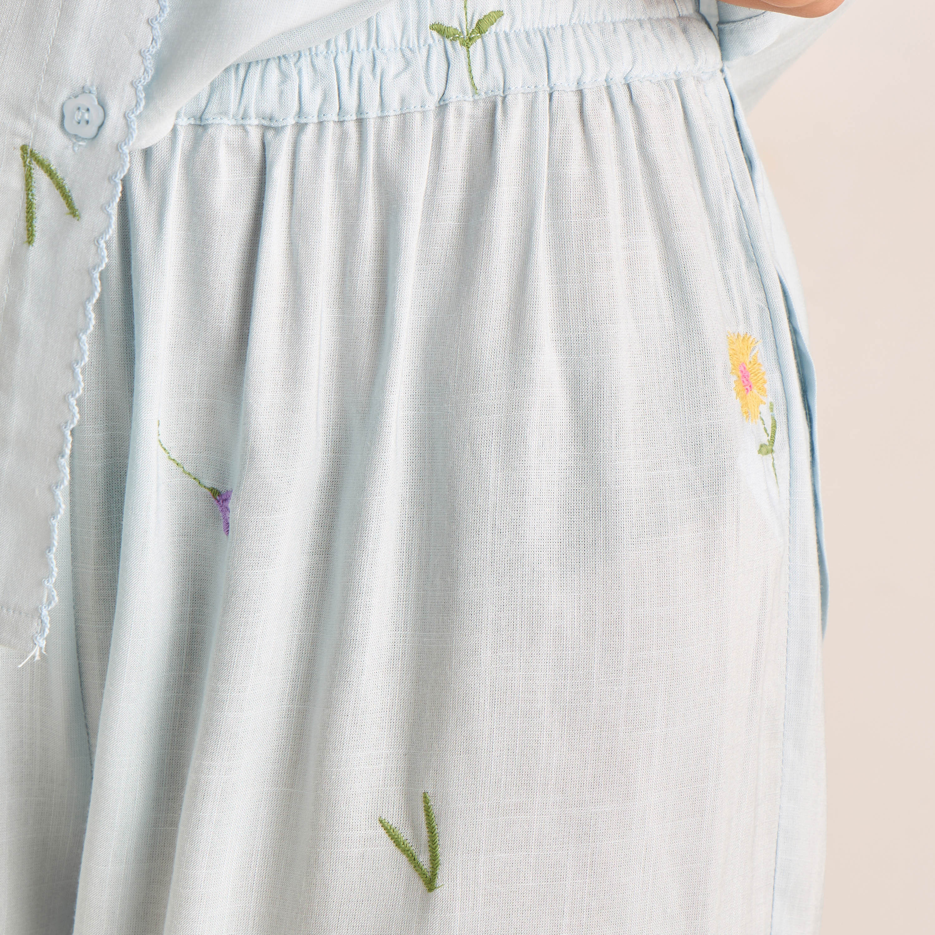 Pyjama Set Button-Down Shirt & Trousers-women-clothing-nightwear-pyjamas-longsets-image-6