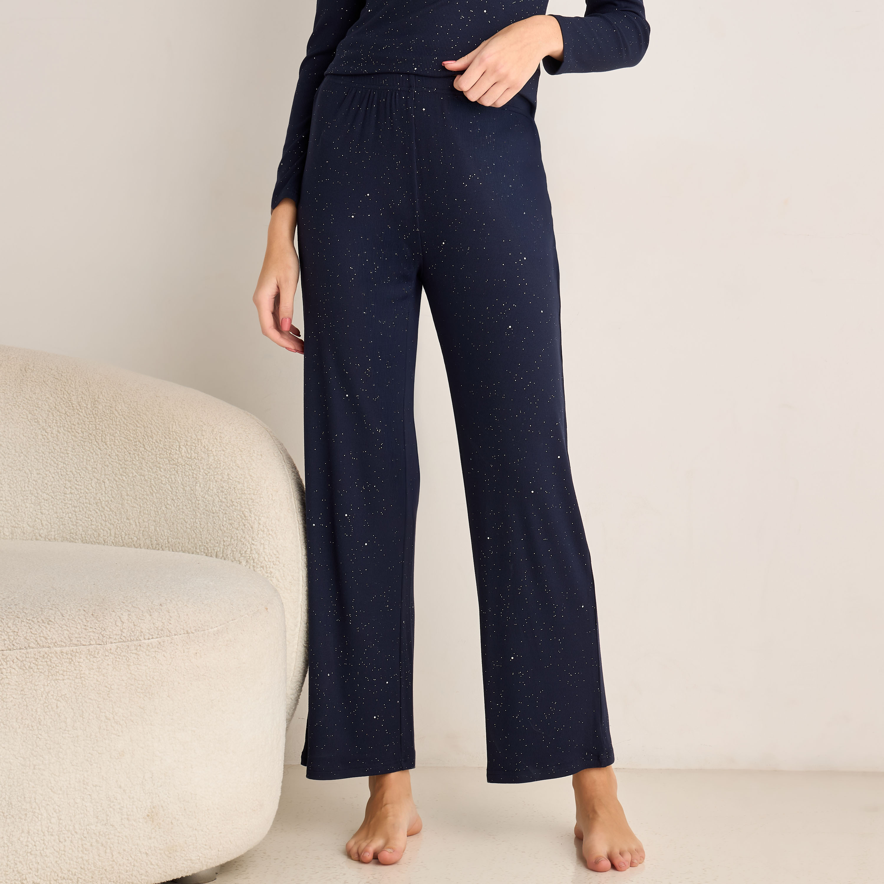 Pyjama Set Button-Down T-shirt and Pants-women-clothing-nightwear-pyjamas-longsets-image-3