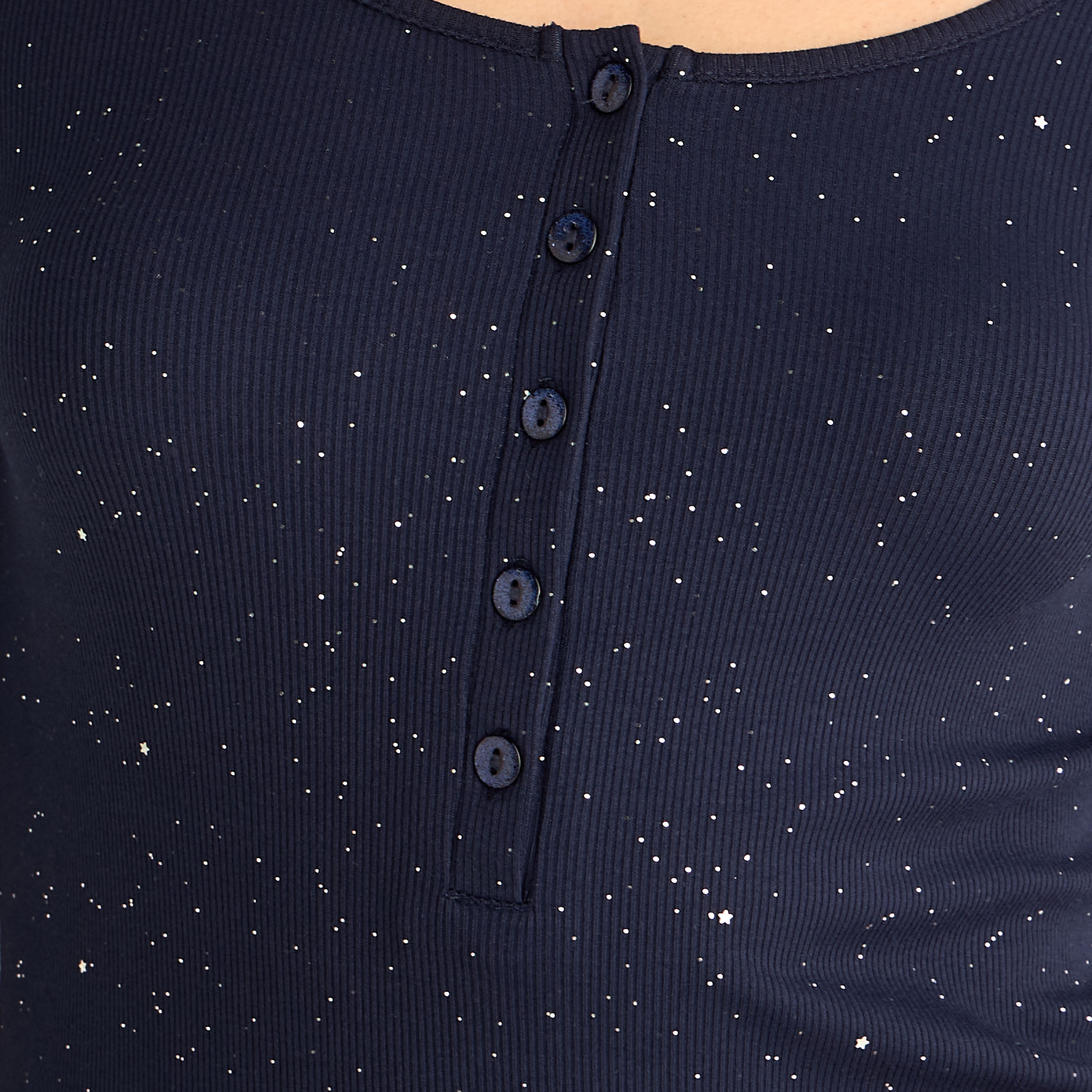 Pyjama Set Button-Down T-shirt and Pants-women-clothing-nightwear-pyjamas-longsets-image-5