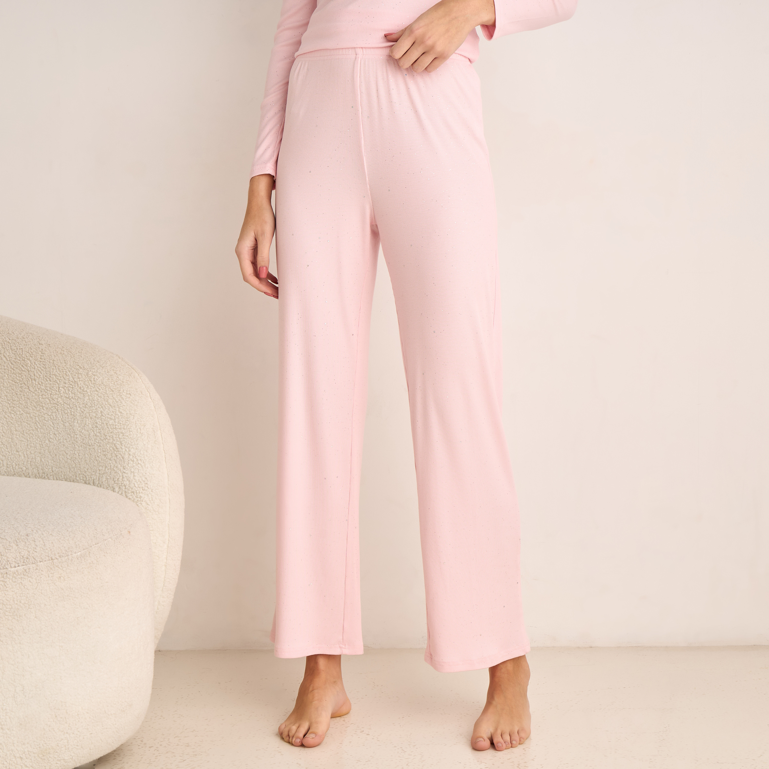 Pyjama Set Button-Down T-shirt and Pants-women-clothing-nightwear-pyjamas-longsets-image-3