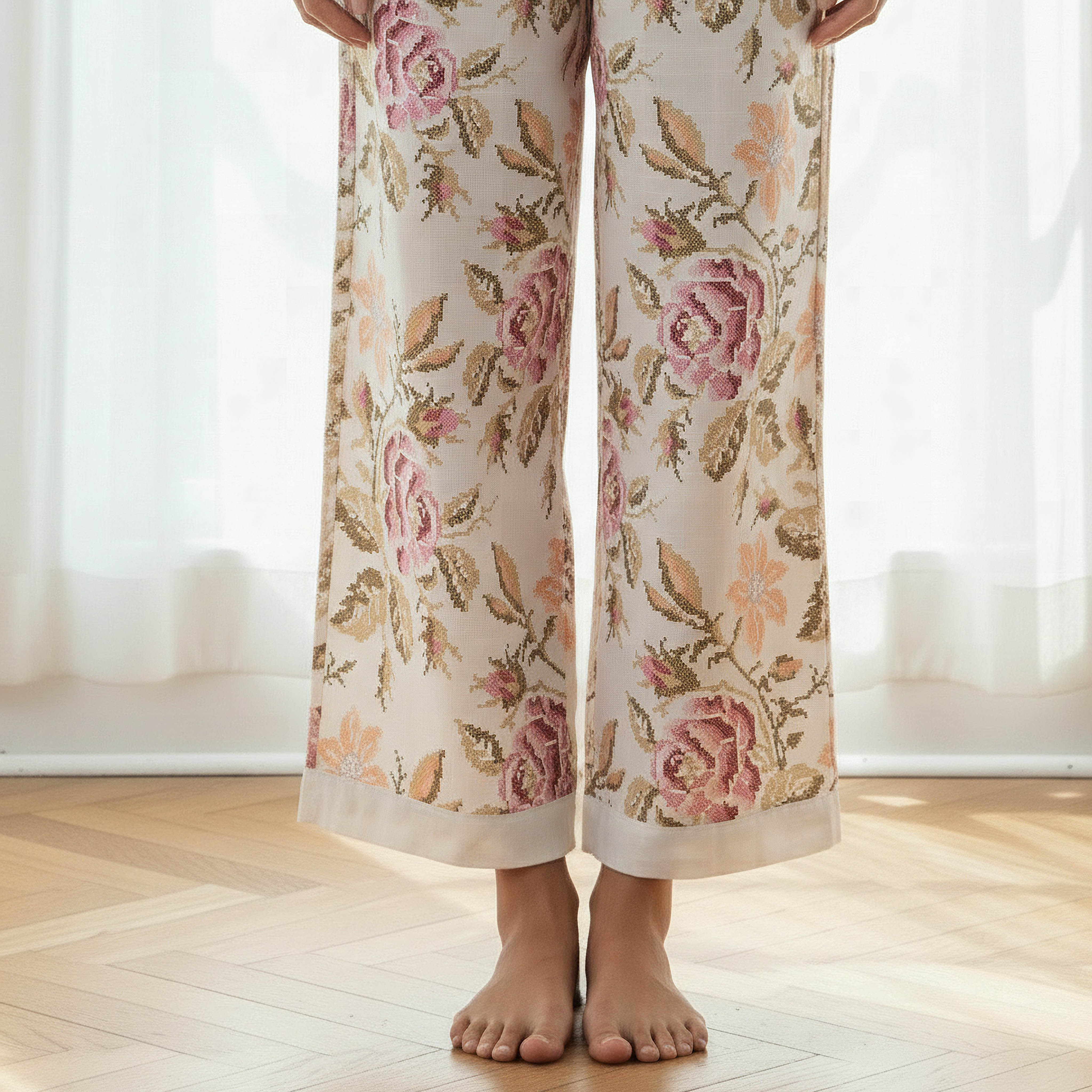 Pyjama Set Shirt & Trousers Cotton-women-clothing-nightwear-pyjamas-longsets-image-6