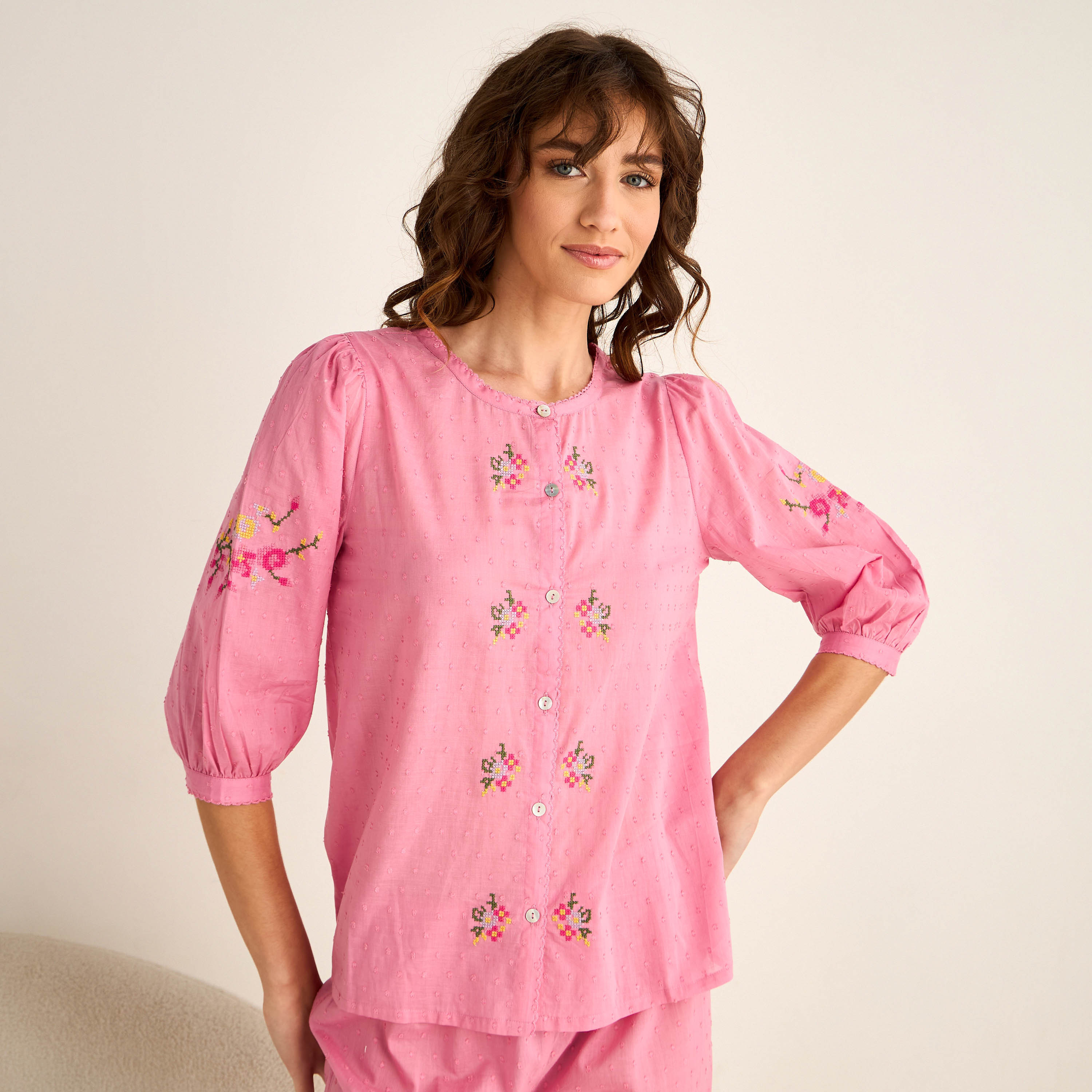 Pyjama Set Top and Pants-women-clothing-nightwear-pyjamas-longsets-image-2