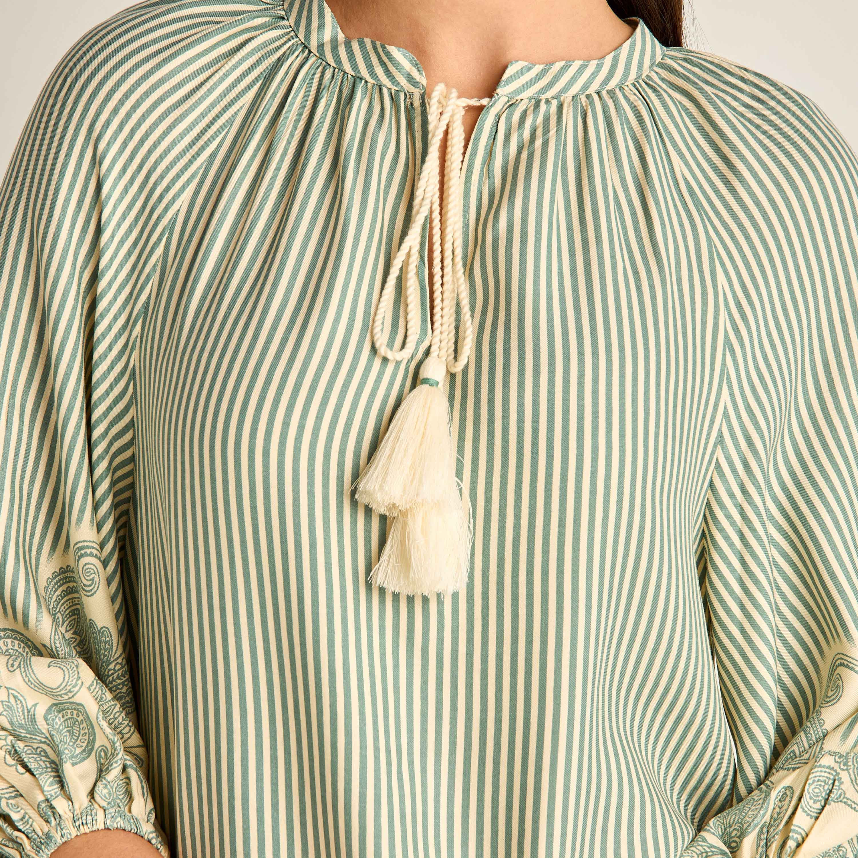 Night Gown Long Sleeve Tassel Tie-Ups Viscose-women-clothing-nightwear-nighties-image-3