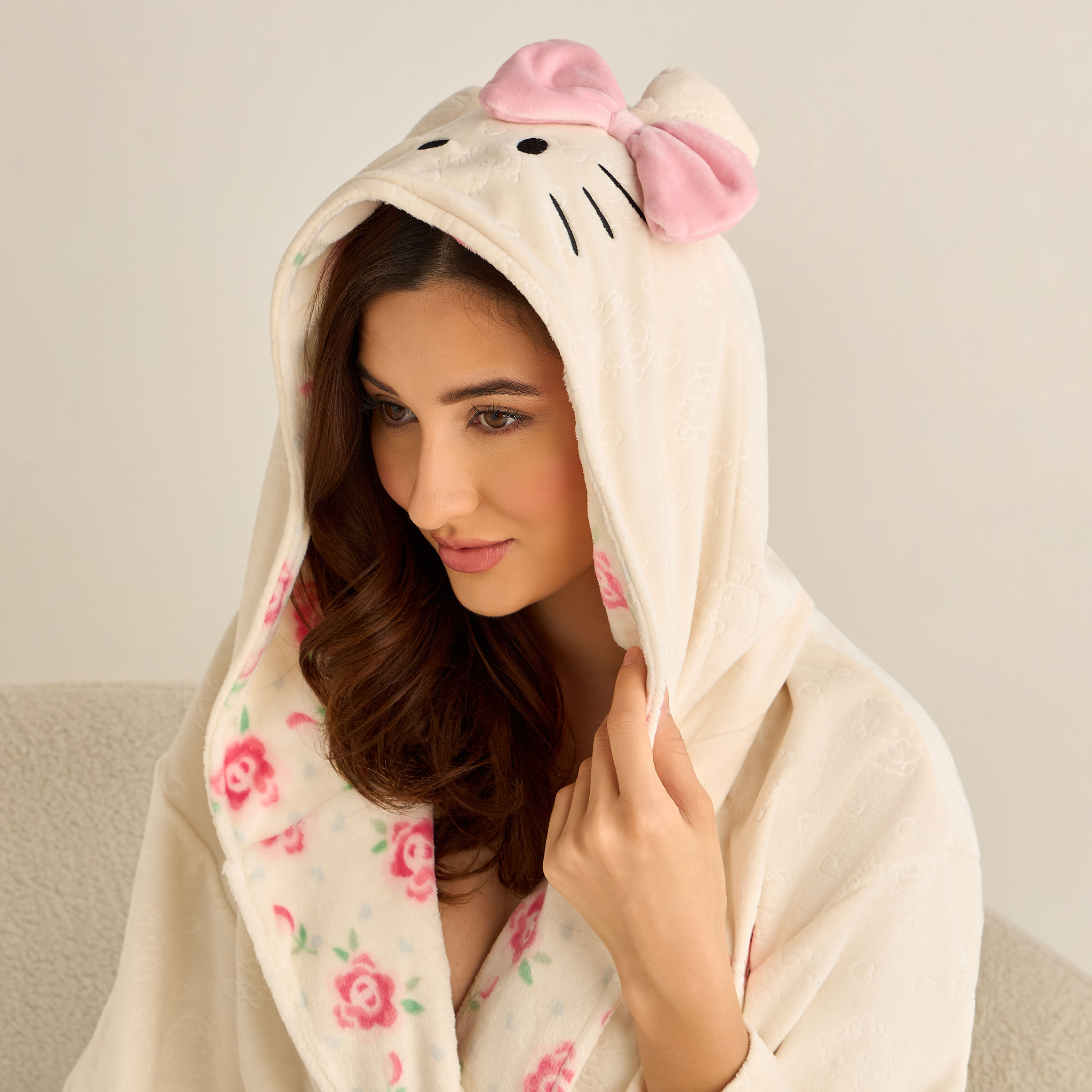 روب طول الركبة بحزام وطبعات-women-clothing-nightwear-robes-image-5