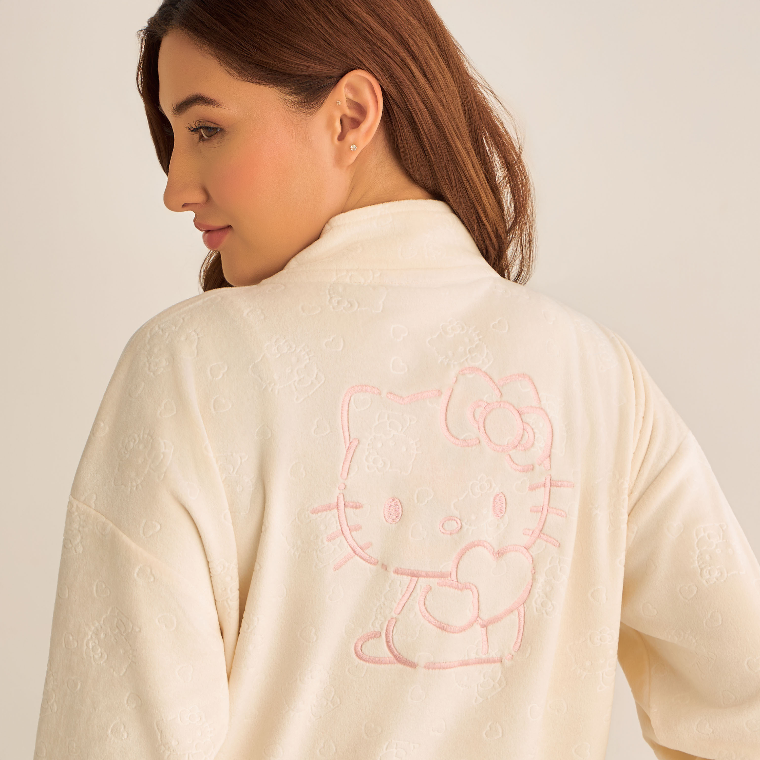 Polyester Fleece Pyjama Set Jacket & Trousers-women-clothing-nightwear-pyjamas-longsets-image-5
