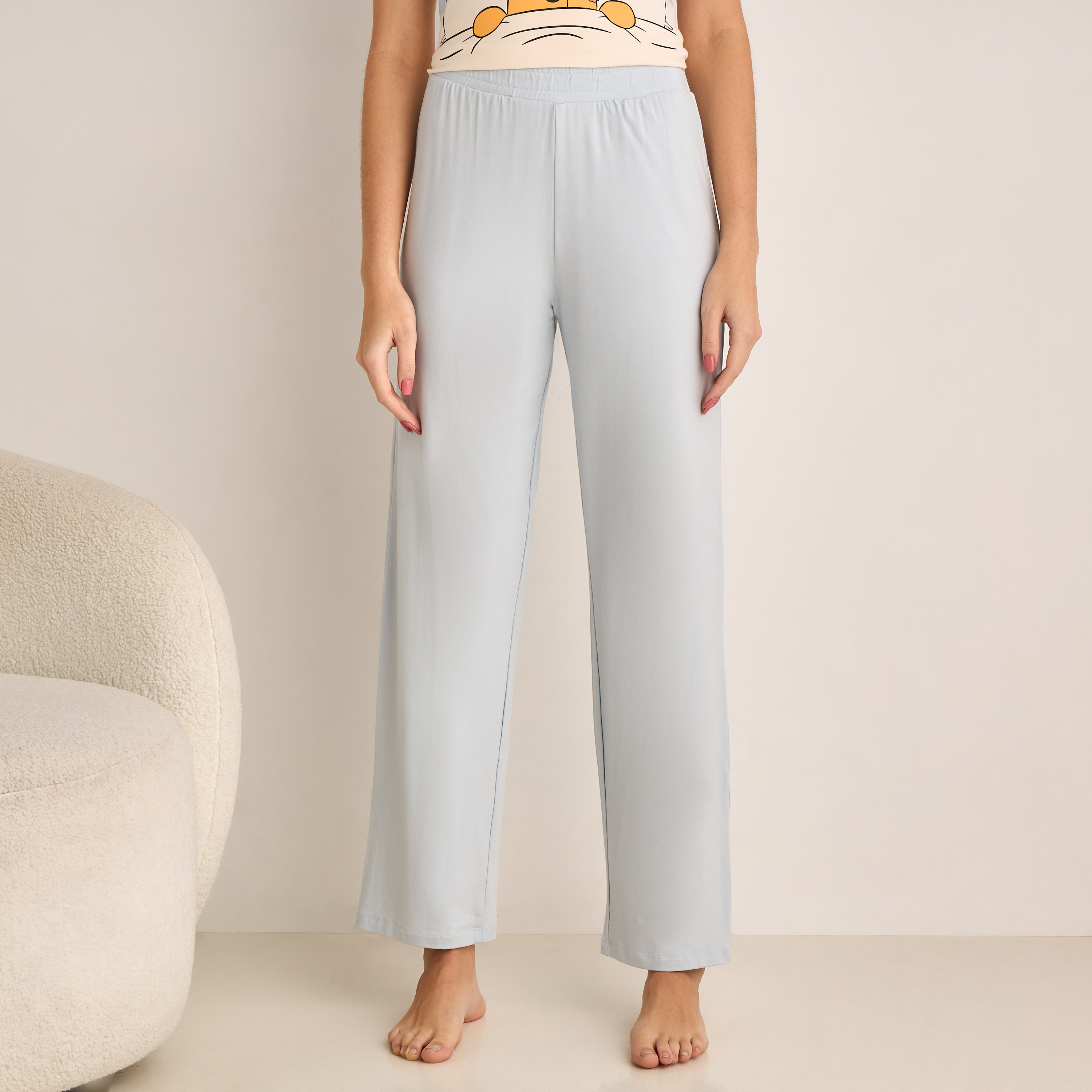 Pyjama Set V-neck T-shirt & Trousers-women-clothing-nightwear-pyjamas-longsets-image-4