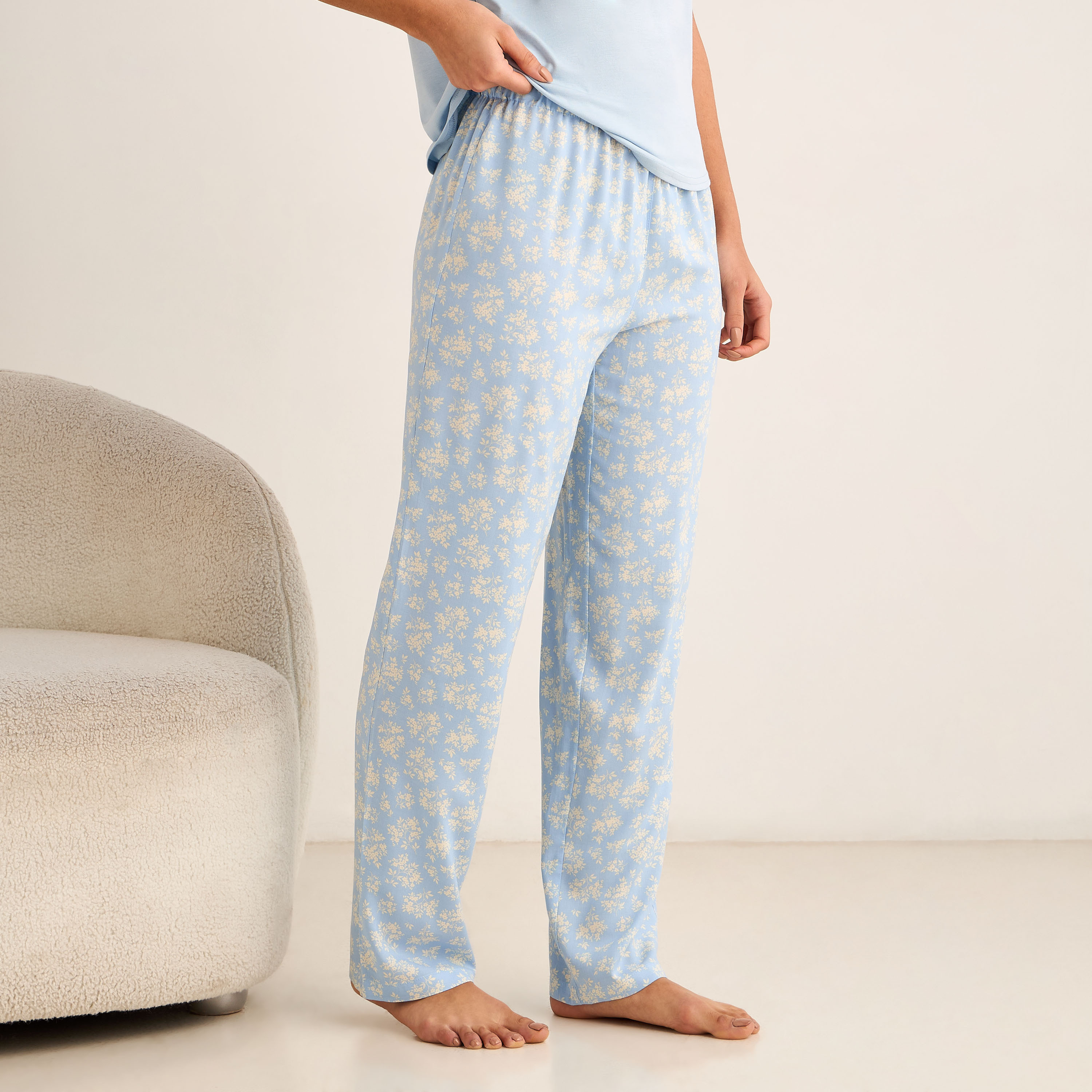 Pyjama Set T-shirt & Trousers-women-clothing-nightwear-pyjamas-longsets-image-3