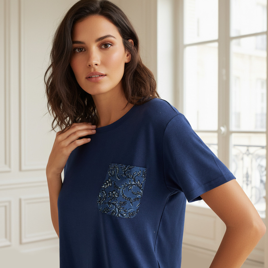 Pyjama Set T-shirt & Trousers Viscose-women-clothing-nightwear-pyjamas-longsets-image-5