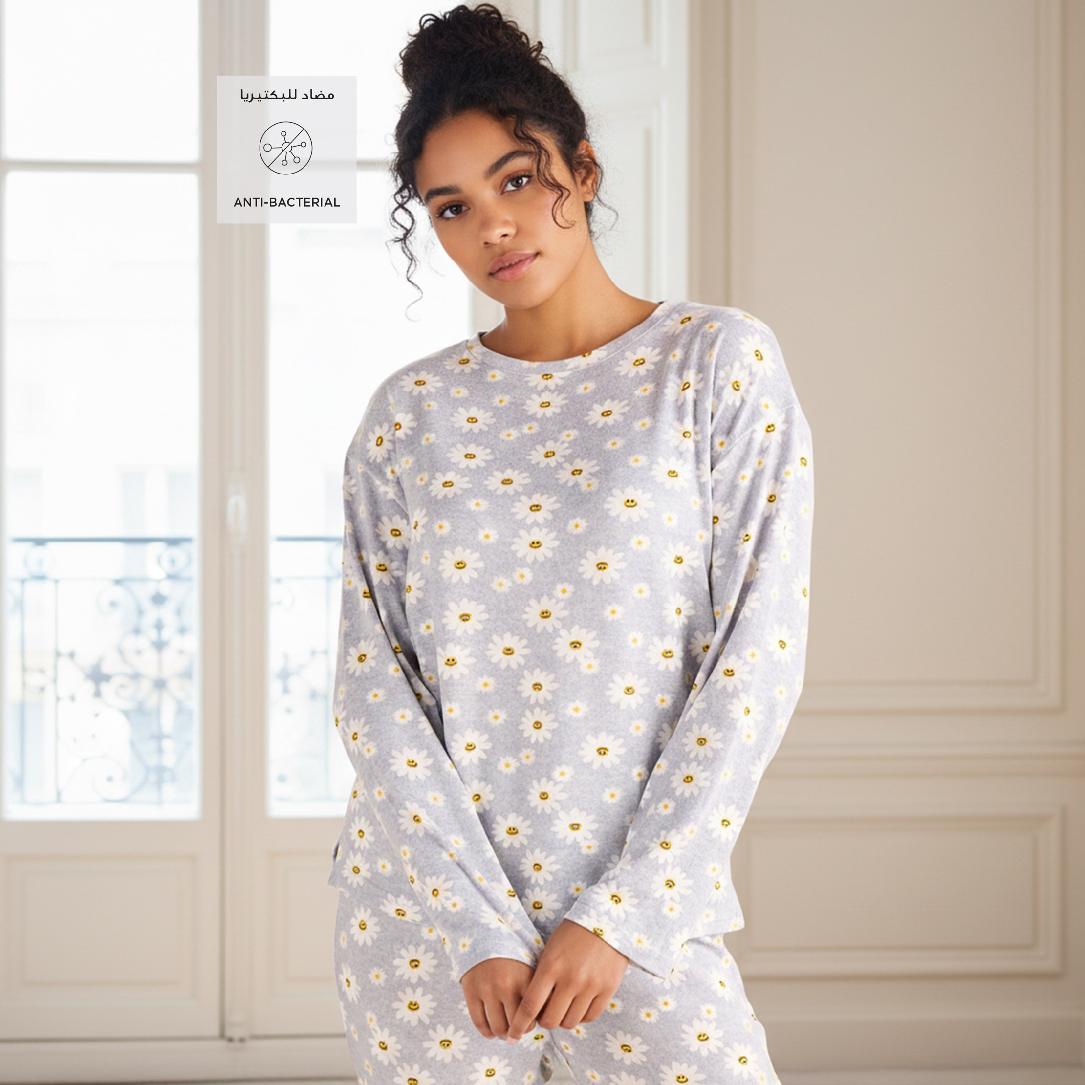 Pyjama Set T-shirt & Trousers-women-clothing-nightwear-pyjamas-longsets-image-2