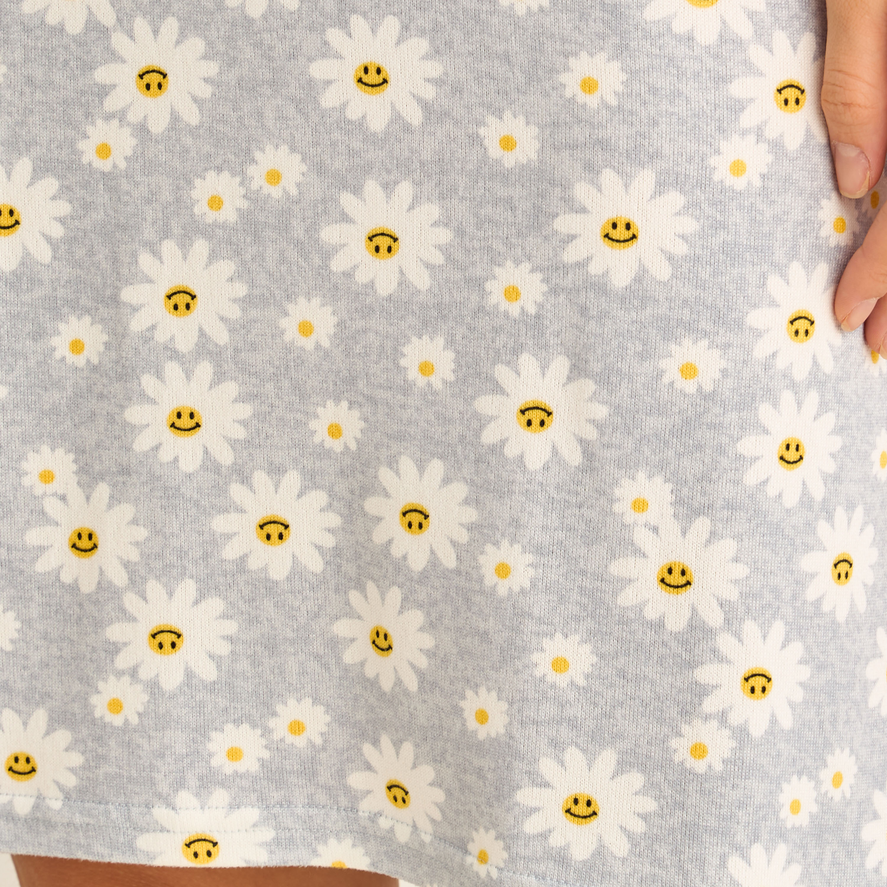 Set of 2 - Night Dress Short Sleeve Floral Print Cotton-women-clothing-nightwear-nighties-image-7