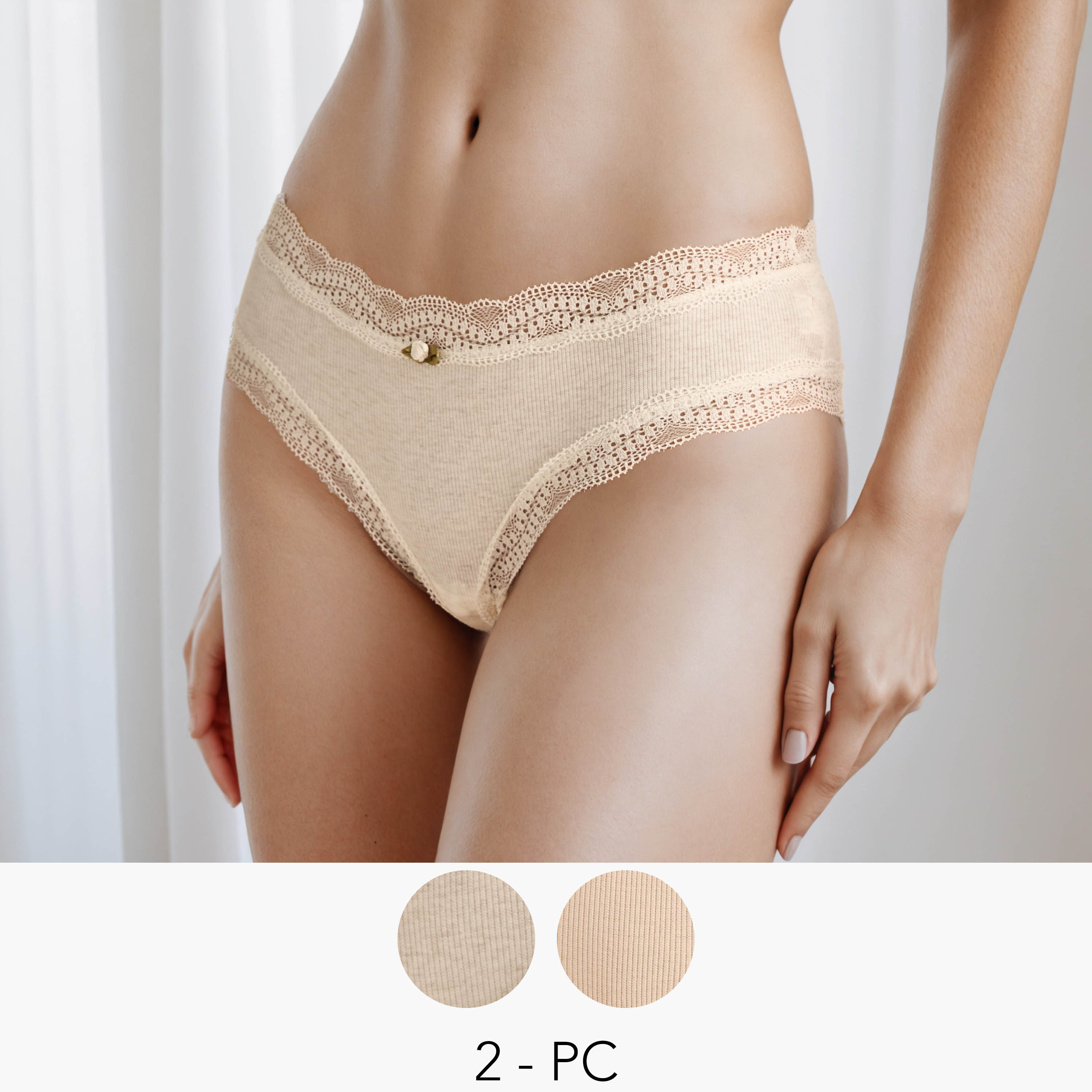 Set of 2 - Cheekster Briefs with Lace Trim-women-clothing-lingerie-panties-image-1