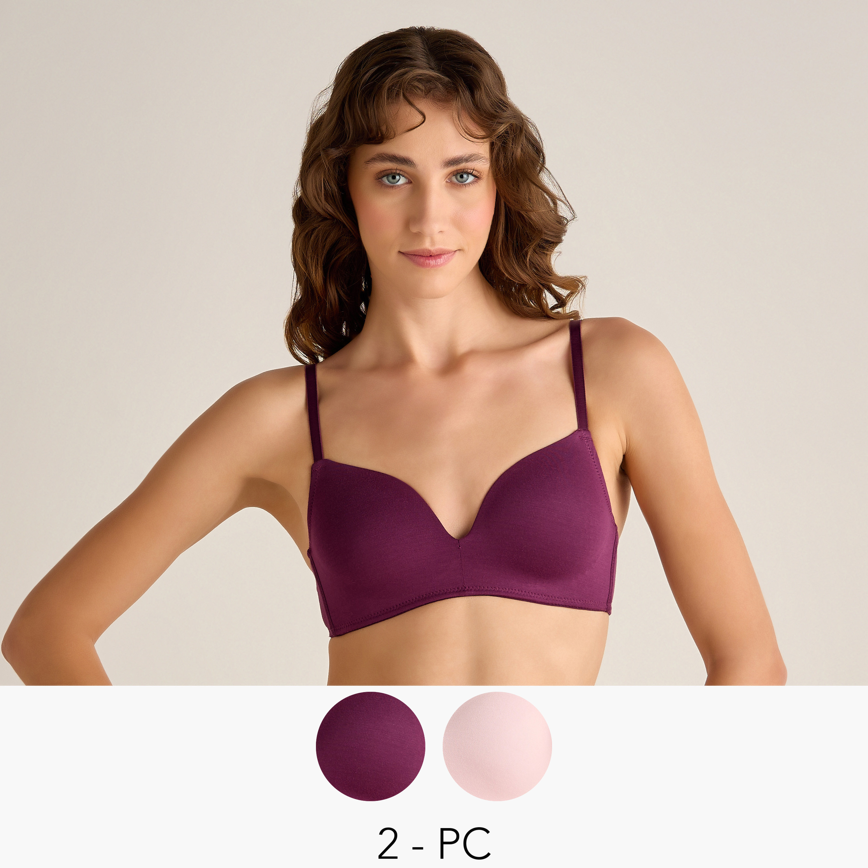طقم 2 حمالة صدر بلانج بدون أسلاك-women-clothing-lingerie-bras-image-1