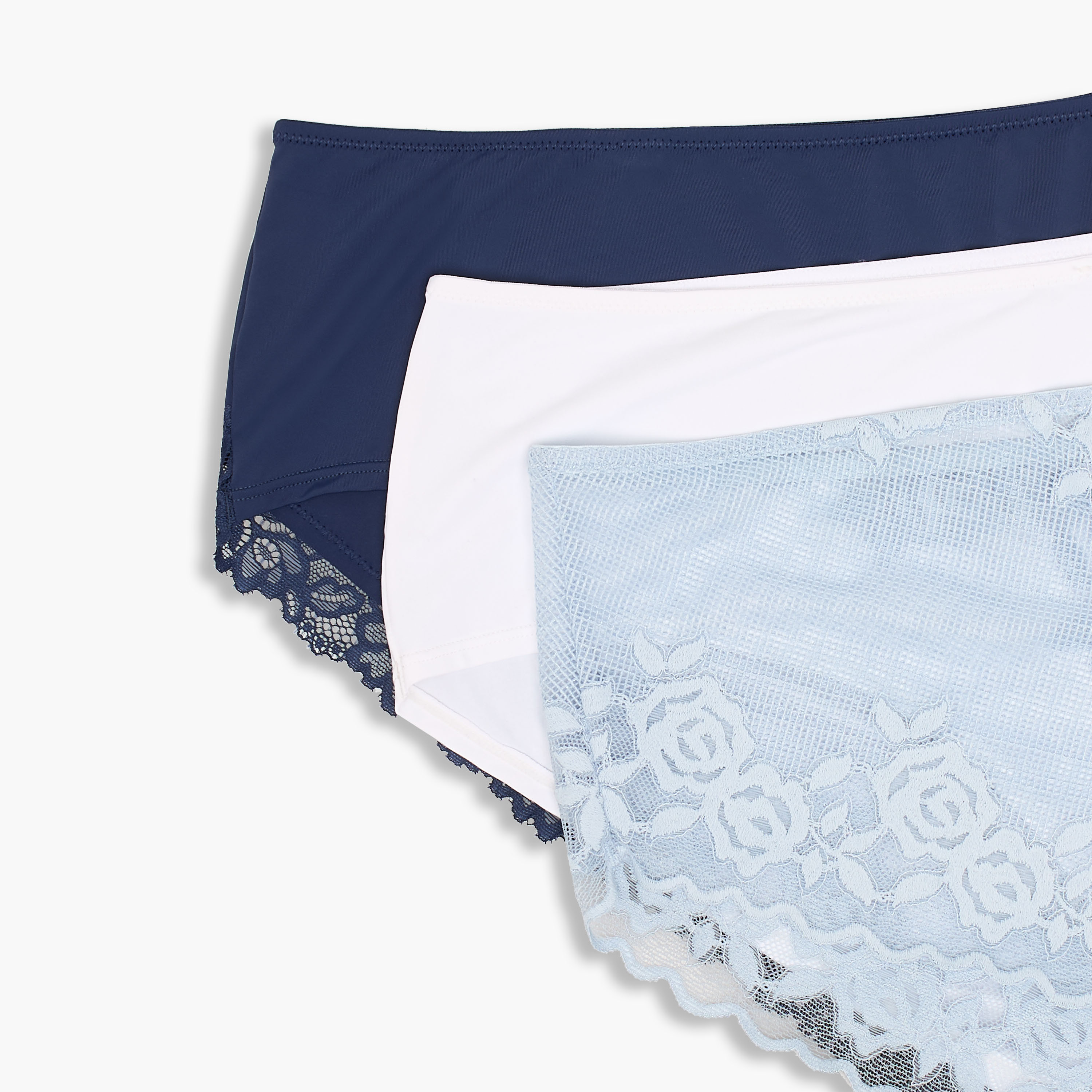 طقم من 3 - سراويل داخلية بخصر مطاطي-women-clothing-lingerie-panties-image-12
