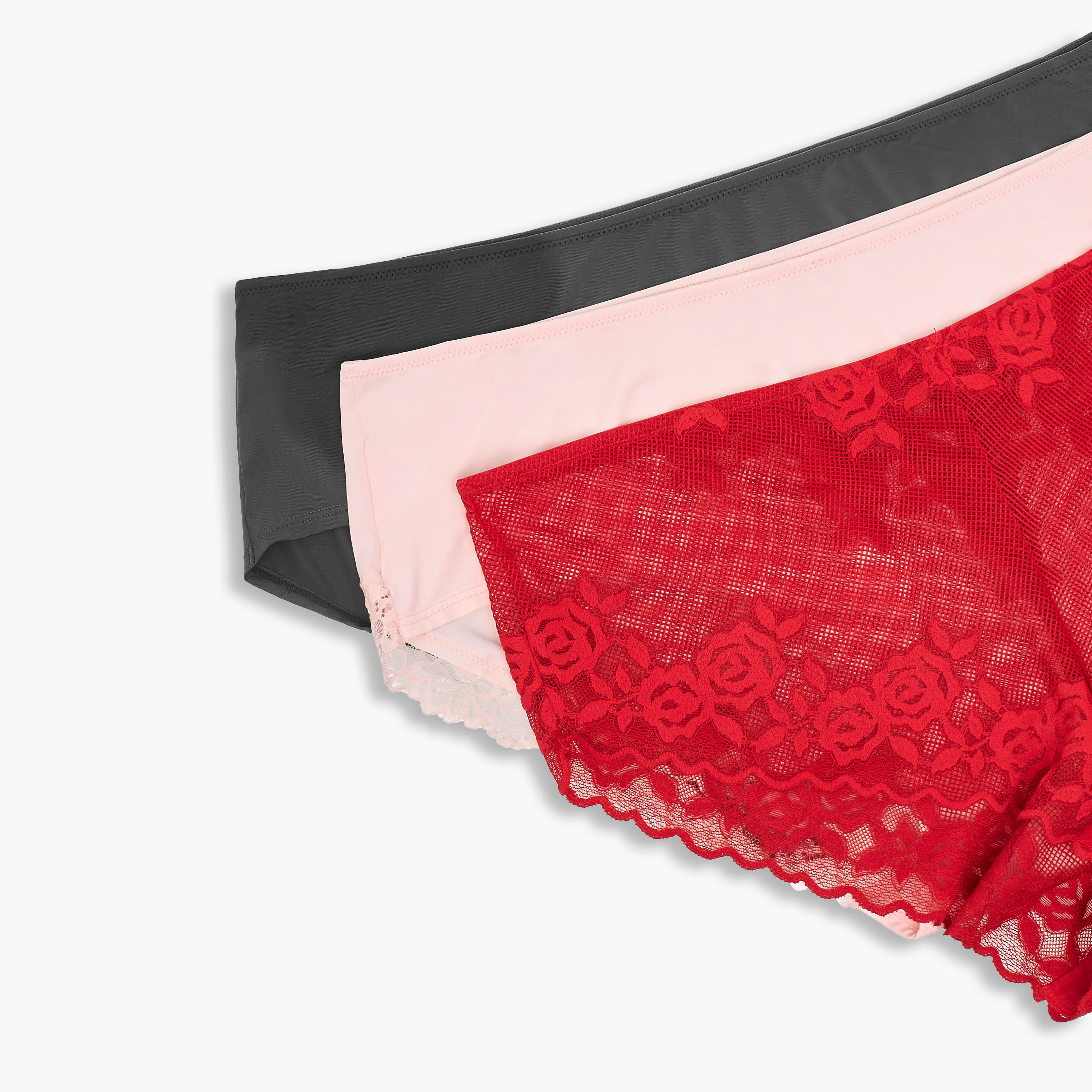 طقم من 3 - سراويل داخلية بخصر مطاطي-women-clothing-lingerie-panties-image-6