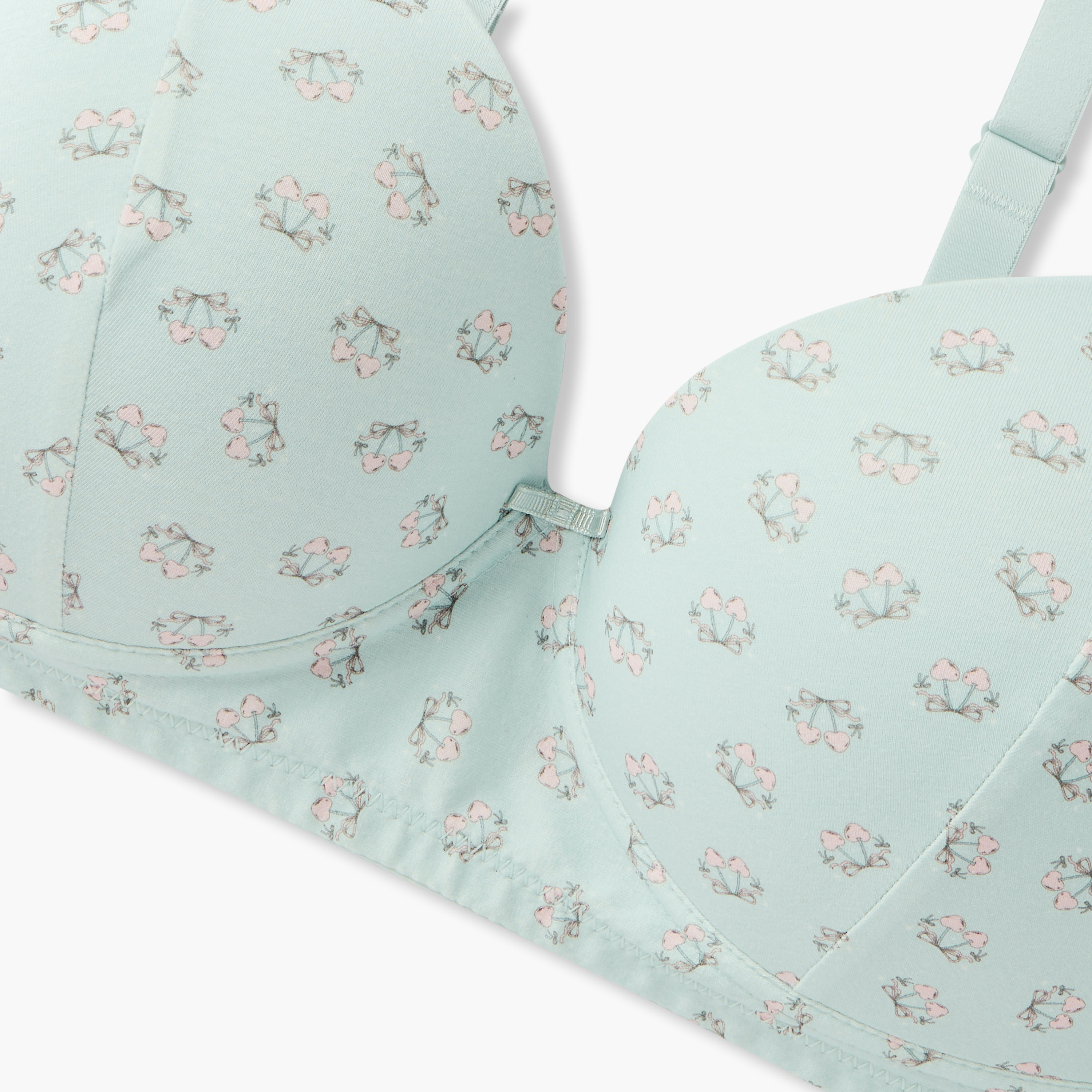 Printed Non-Wired Plunge Bra-women-clothing-lingerie-bras-image-3