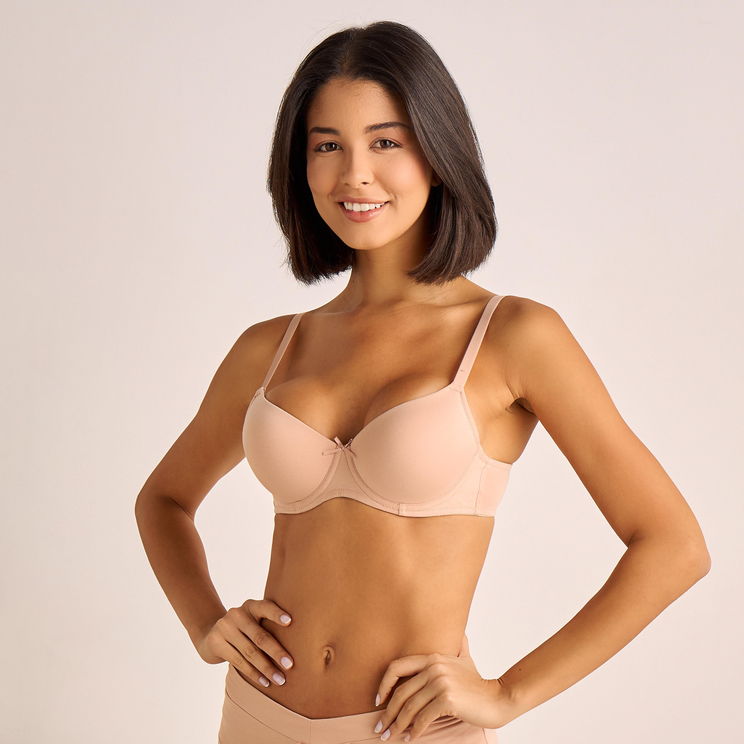 Padded Wired Balconette Bra-women-clothing-lingerie-bras-image-1