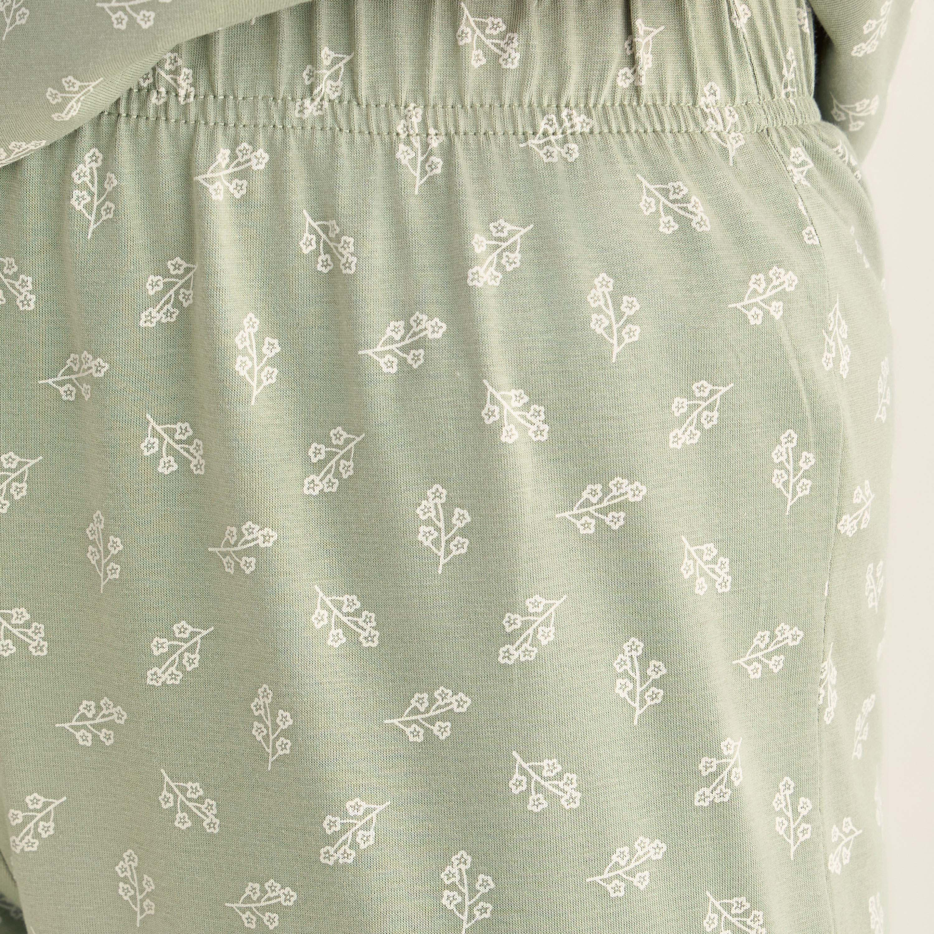 طقم بيجاما قطن تيشيرت وبنطلون-women-clothing-nightwear-pyjamas-longsets-image-6