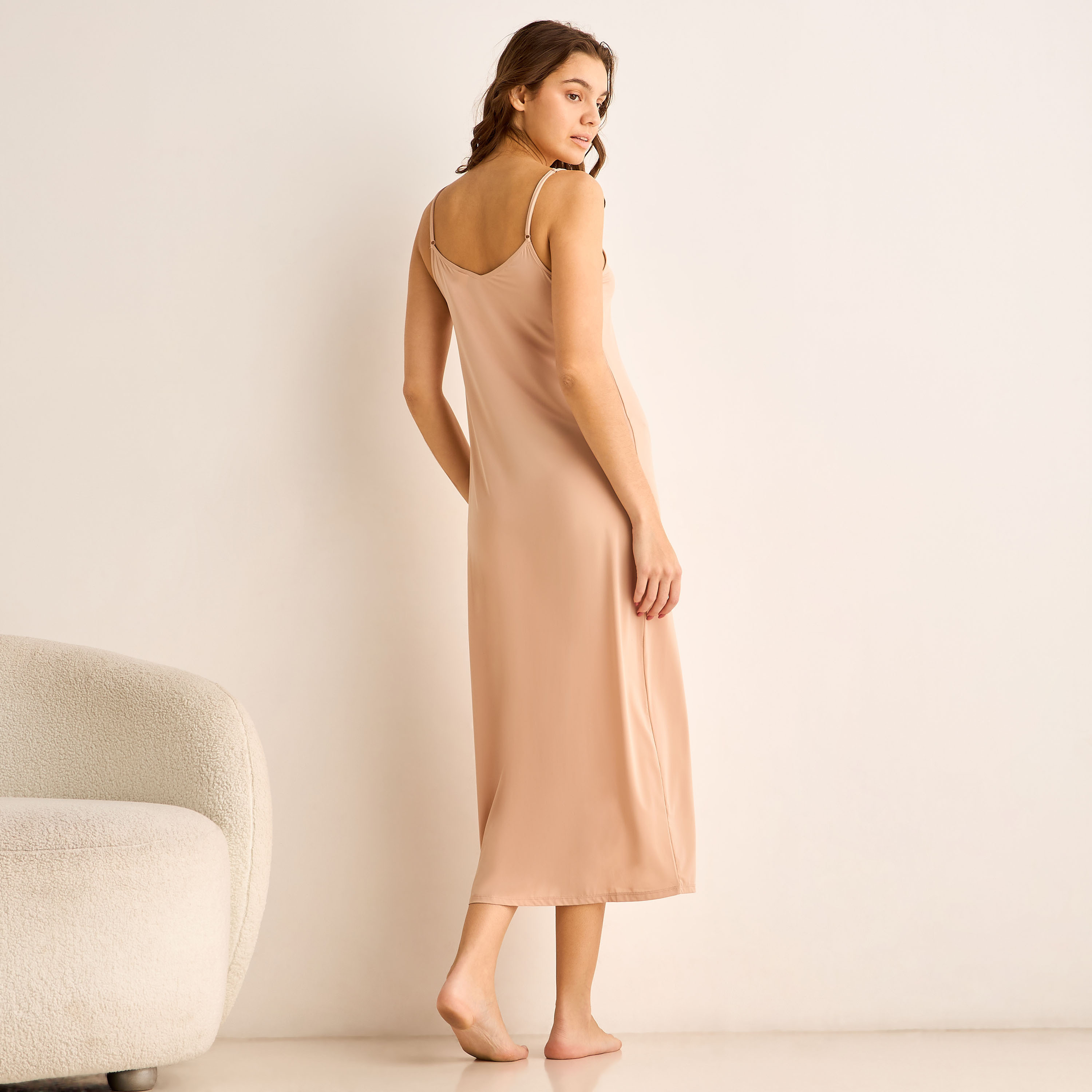 فستان نوم دون أكمام بدانتيل-women-clothing-nightwear-nighties-image-3