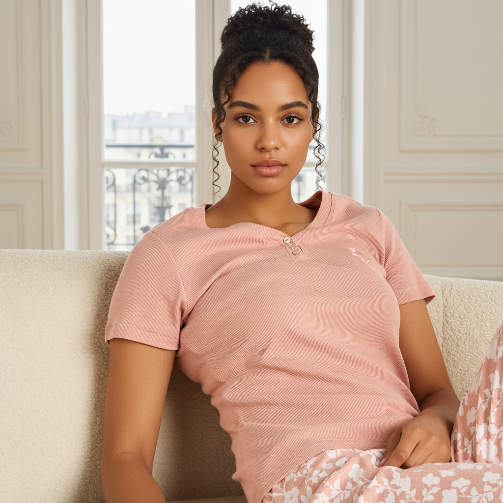 Pyjama Set T-shirt & Pants-women-clothing-nightwear-pyjamas-longsets-image-7