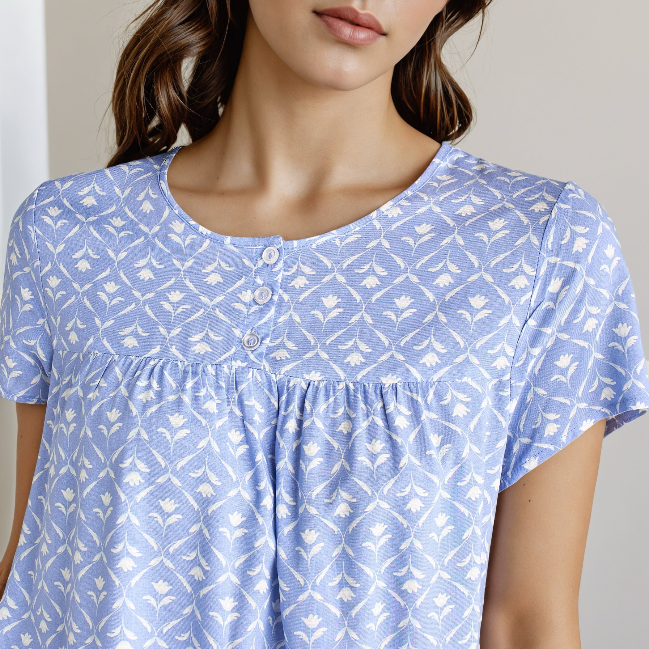 Nighty Midi Viscose with Round Neck-women-clothing-nightwear-nighties-image-3