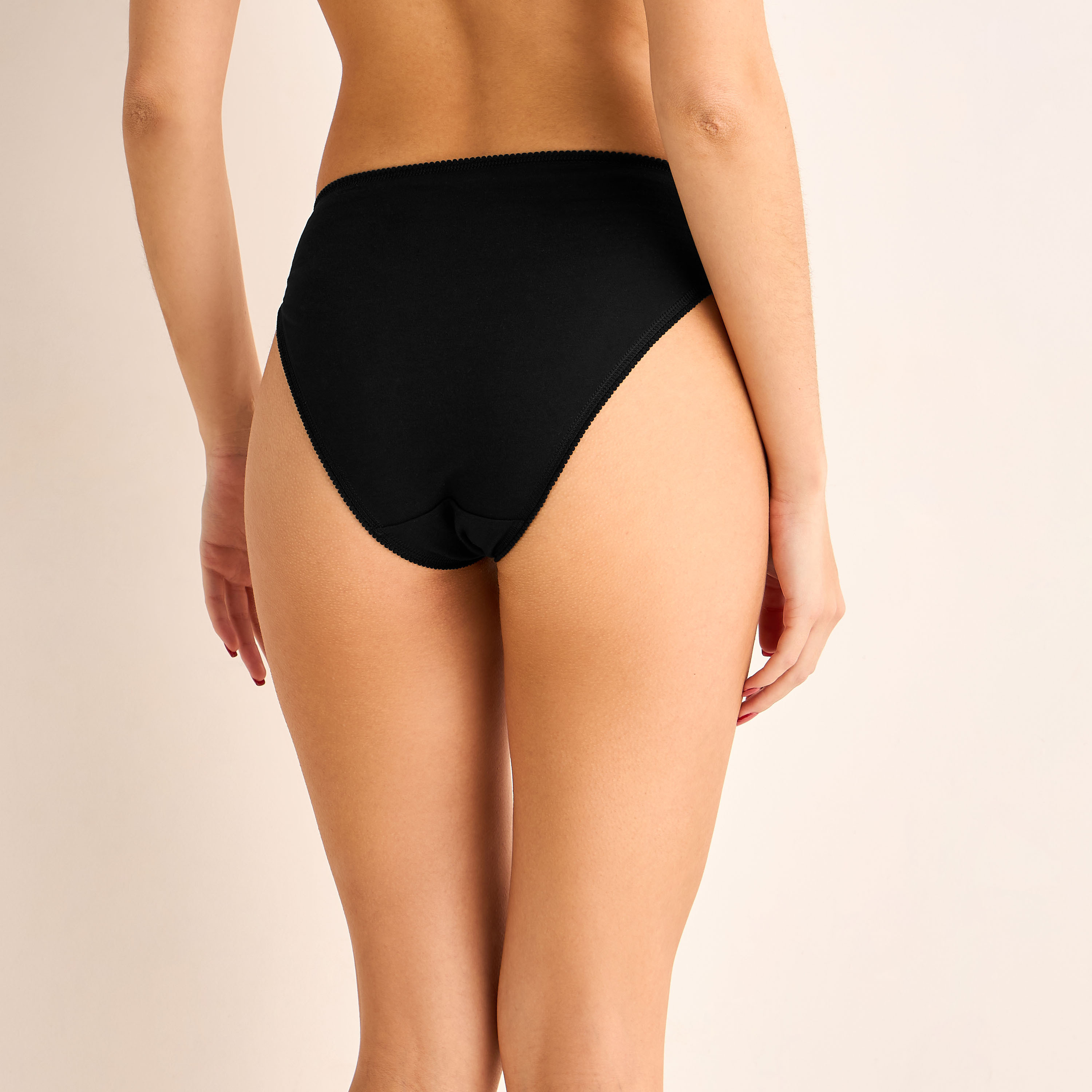 Set of 5 - Bikini Briefs with Scalloped Trim-women-clothing-lingerie-panties-image-2