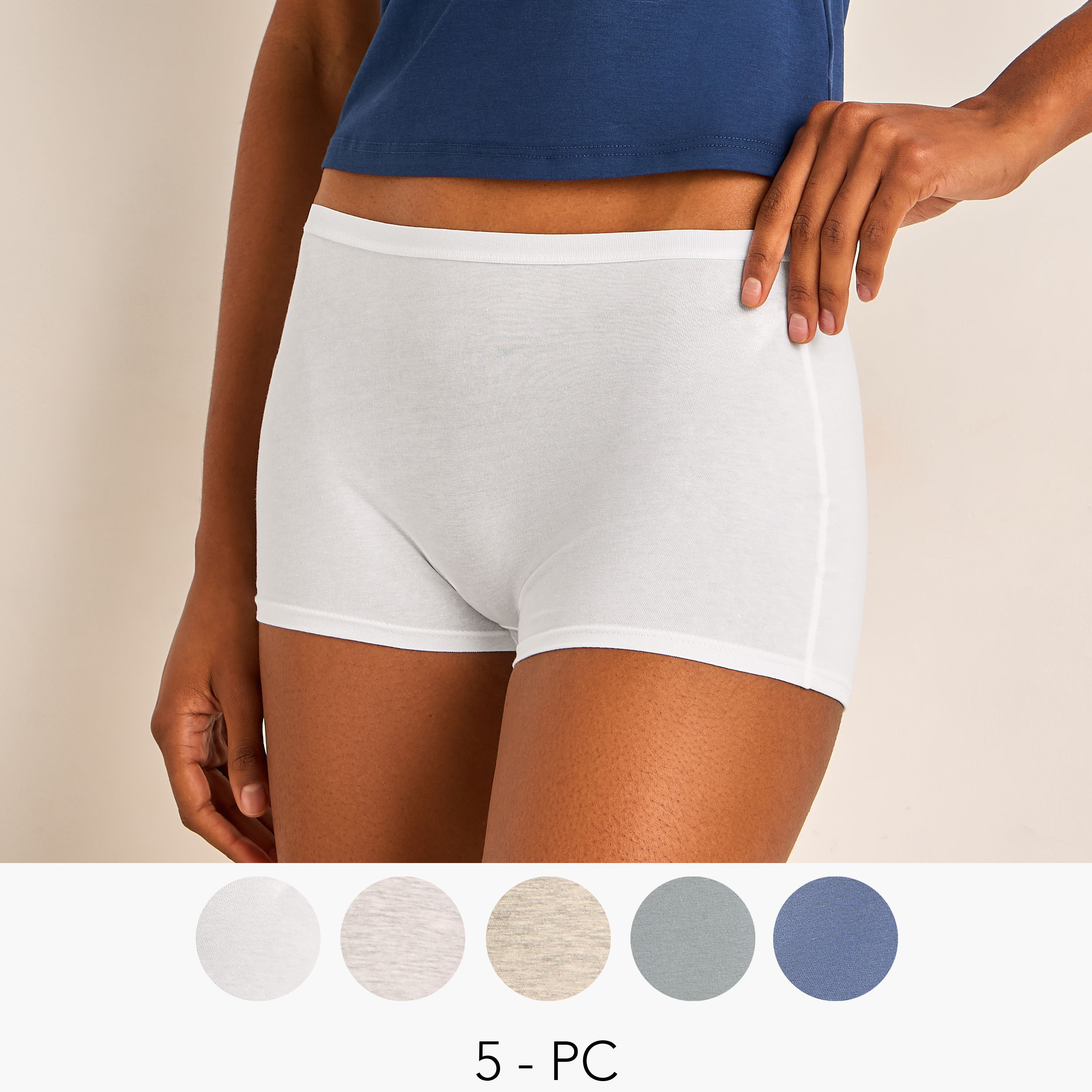 Set of 5 - Boxer Briefs-women-clothing-lingerie-panties-image-1