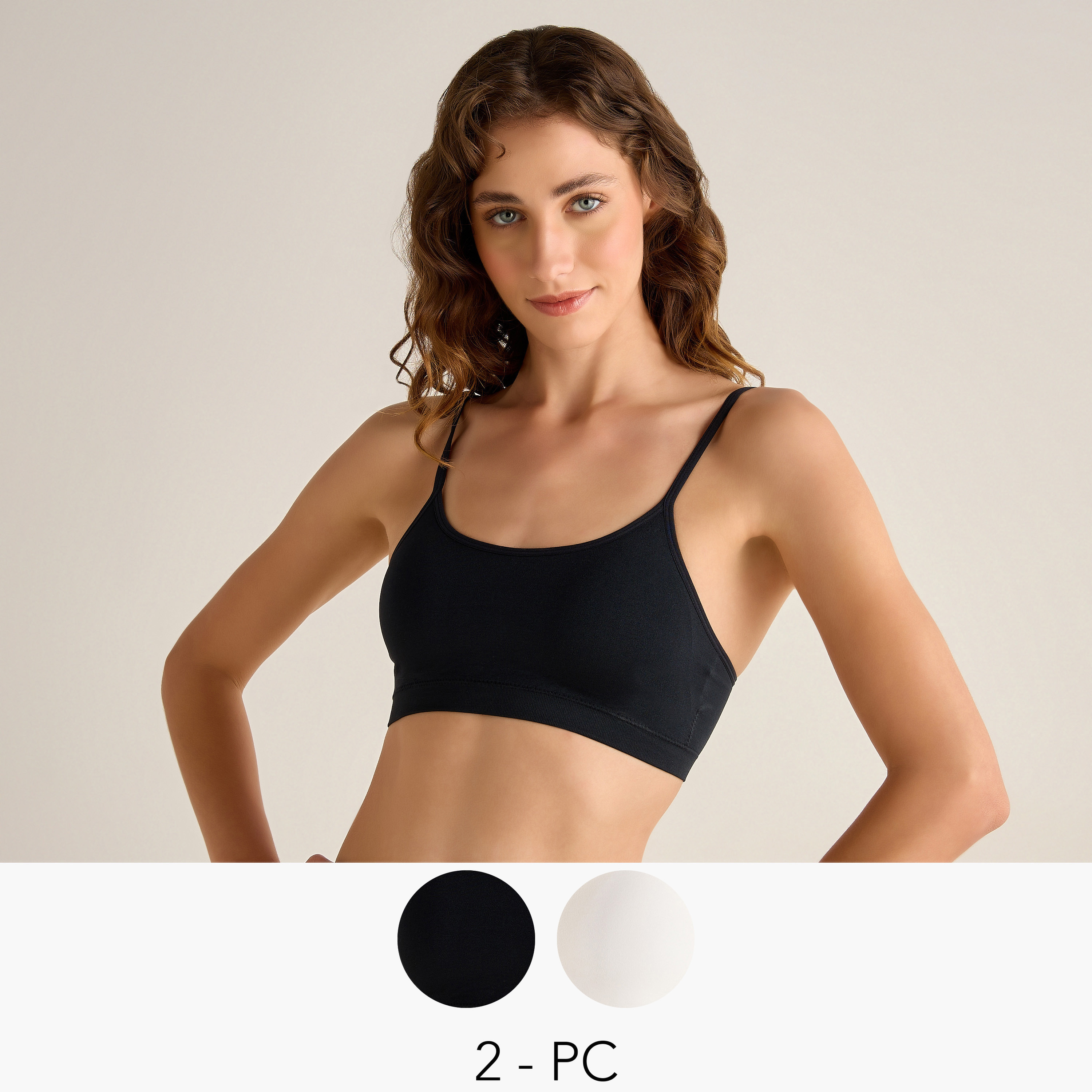 Bralette Medium Coverage Seamless -  Pack of 2-women-clothing-lingerie-bras-image-1
