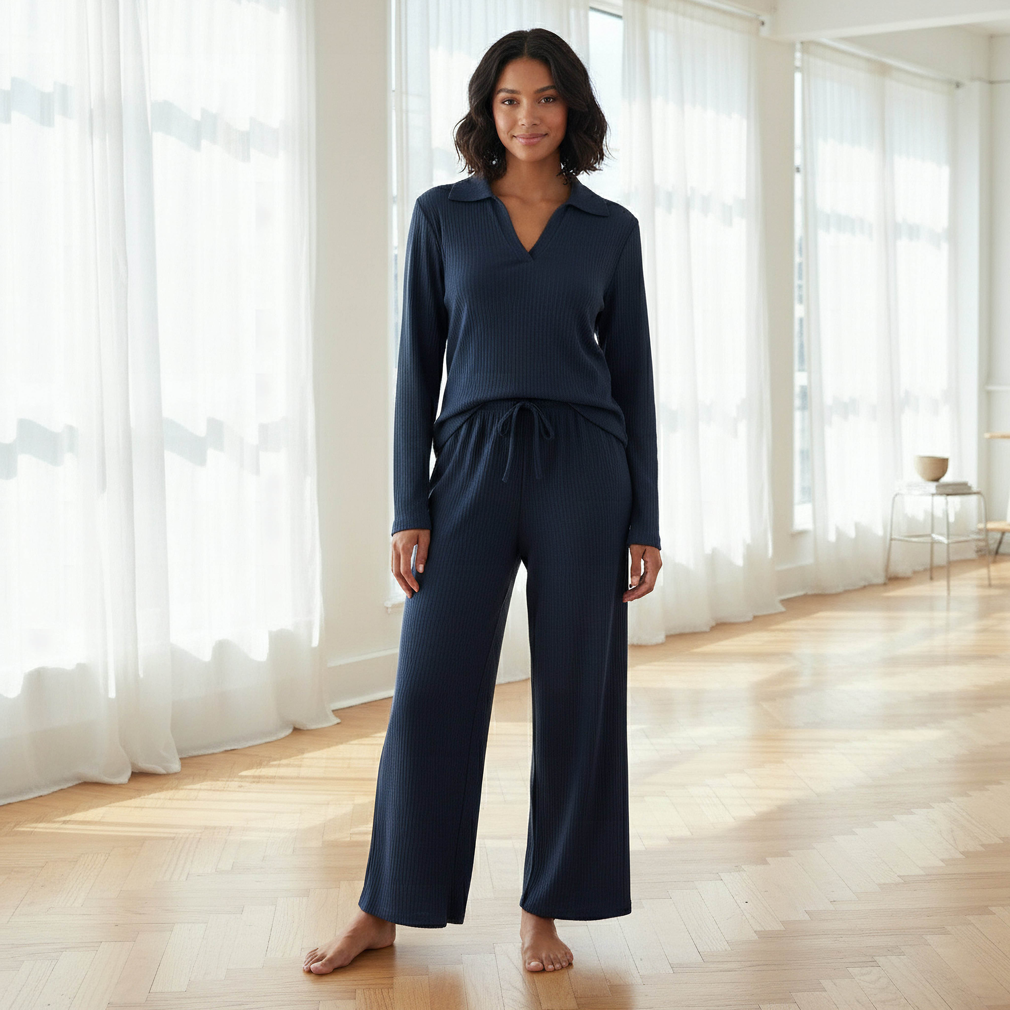 Pyjama Set Top & Trousers-women-clothing-nightwear-pyjamas-longsets-image-1