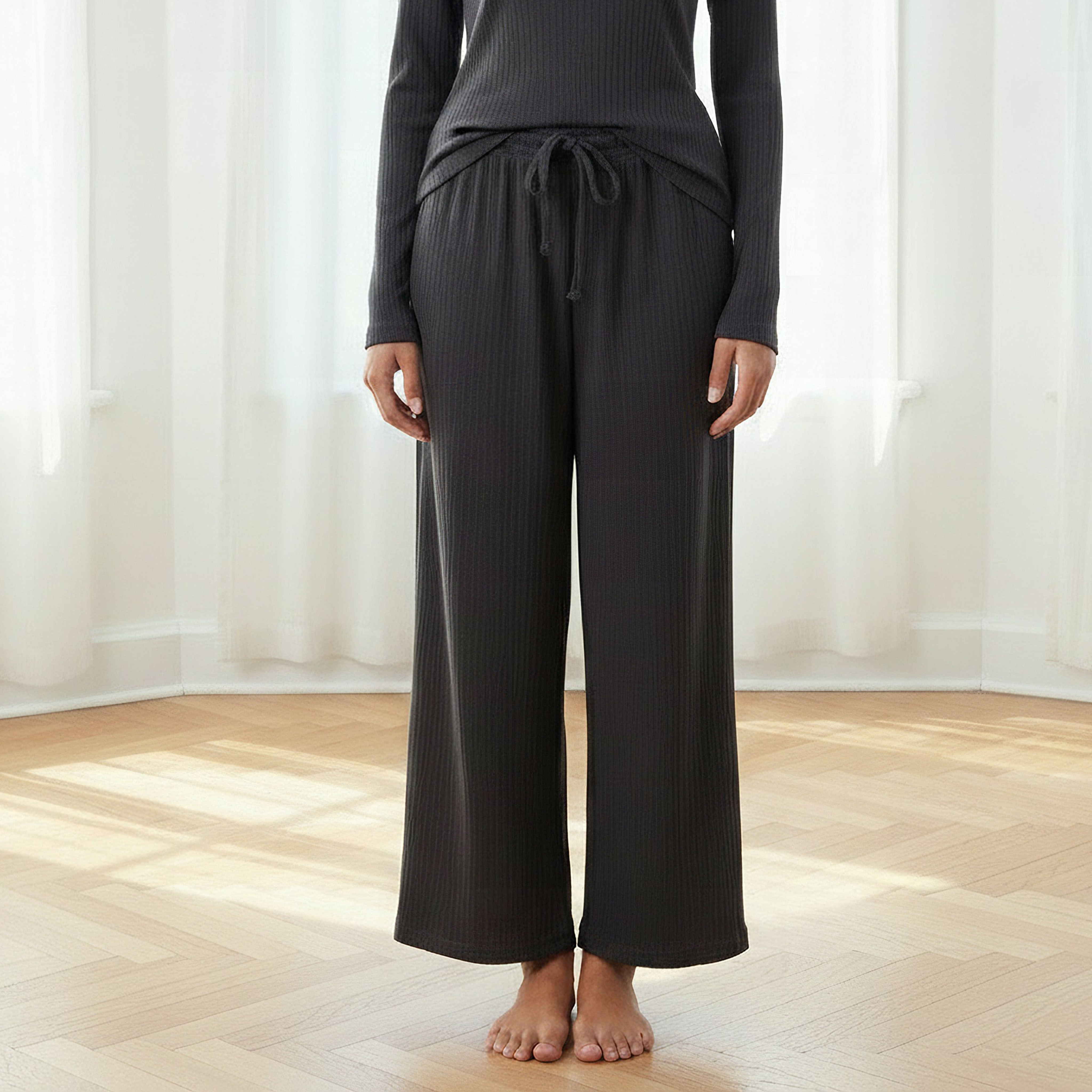 Pyjama Set Ribbed Top & Pants-women-clothing-nightwear-pyjamas-longsets-image-4