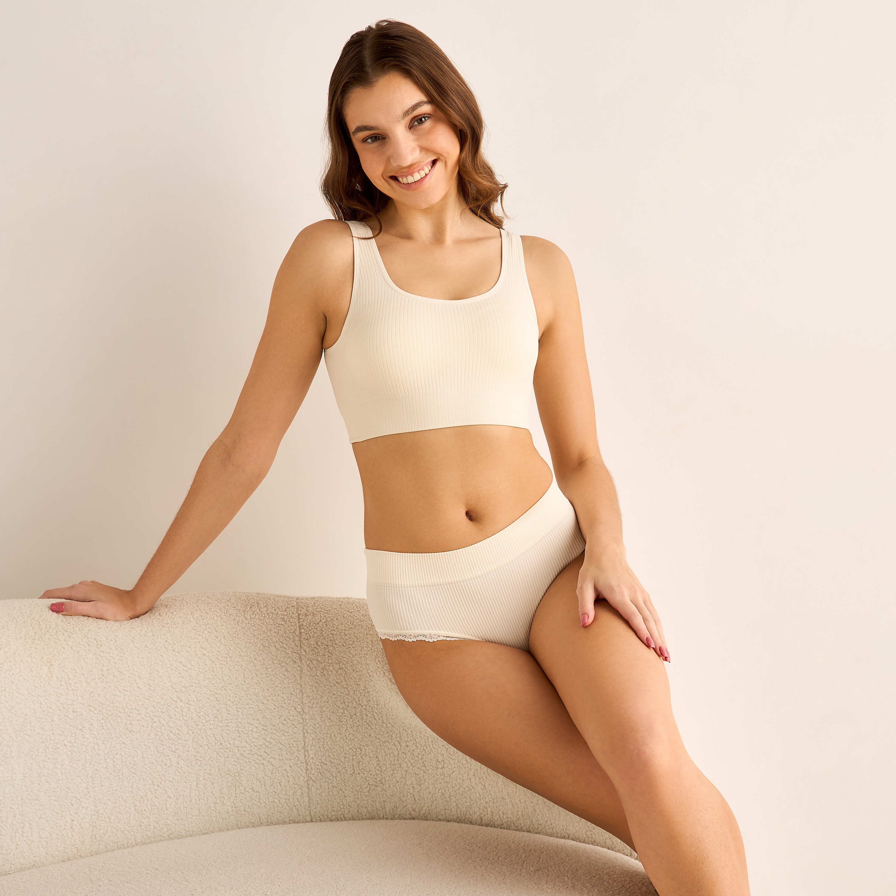 Skins Seamless Bikini Briefs with Lace Detail-women-clothing-lingerie-panties-image-4