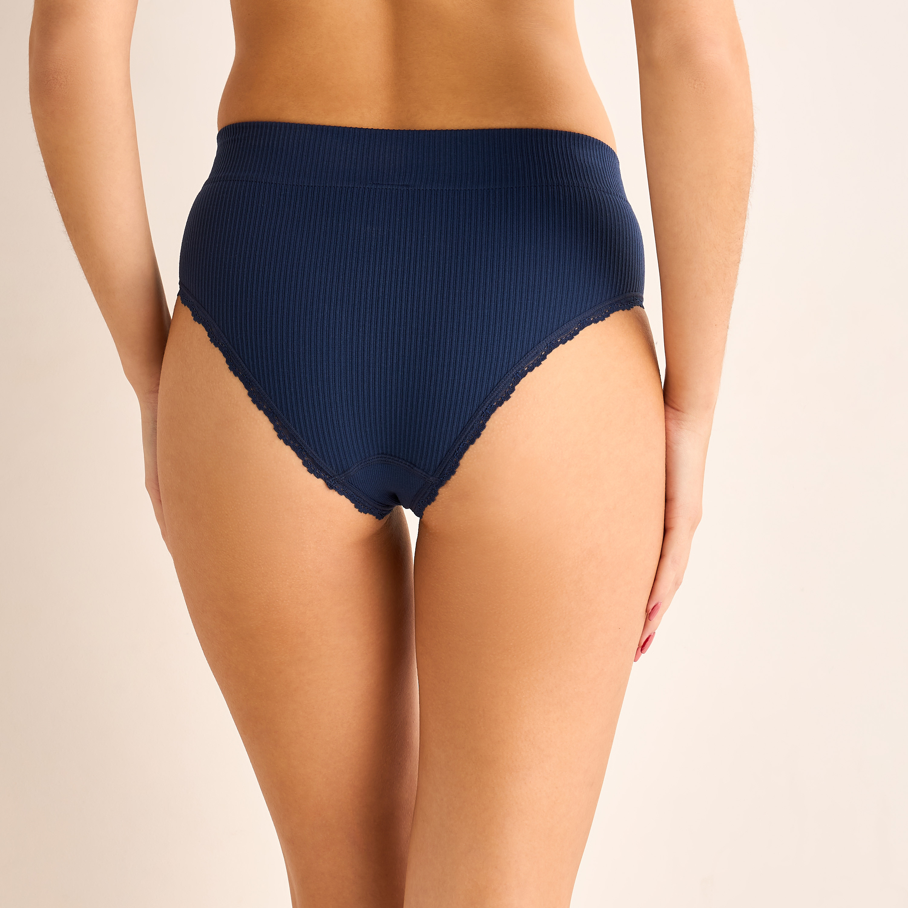 Skins Seamless Bikini Briefs with Lace Detail-women-clothing-lingerie-panties-image-2