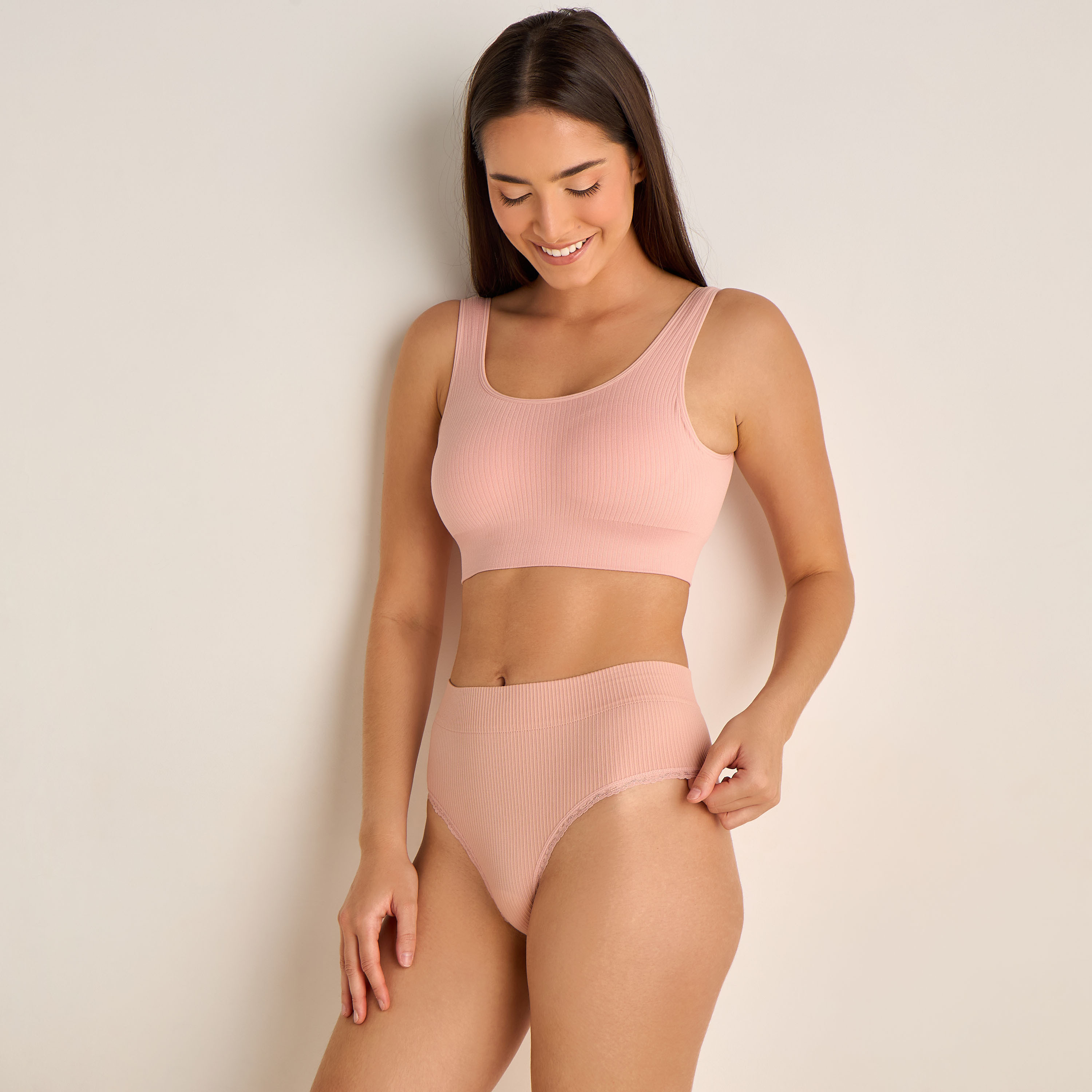 Skins Seamless Bikini Briefs with Lace Detail-women-clothing-lingerie-panties-image-4