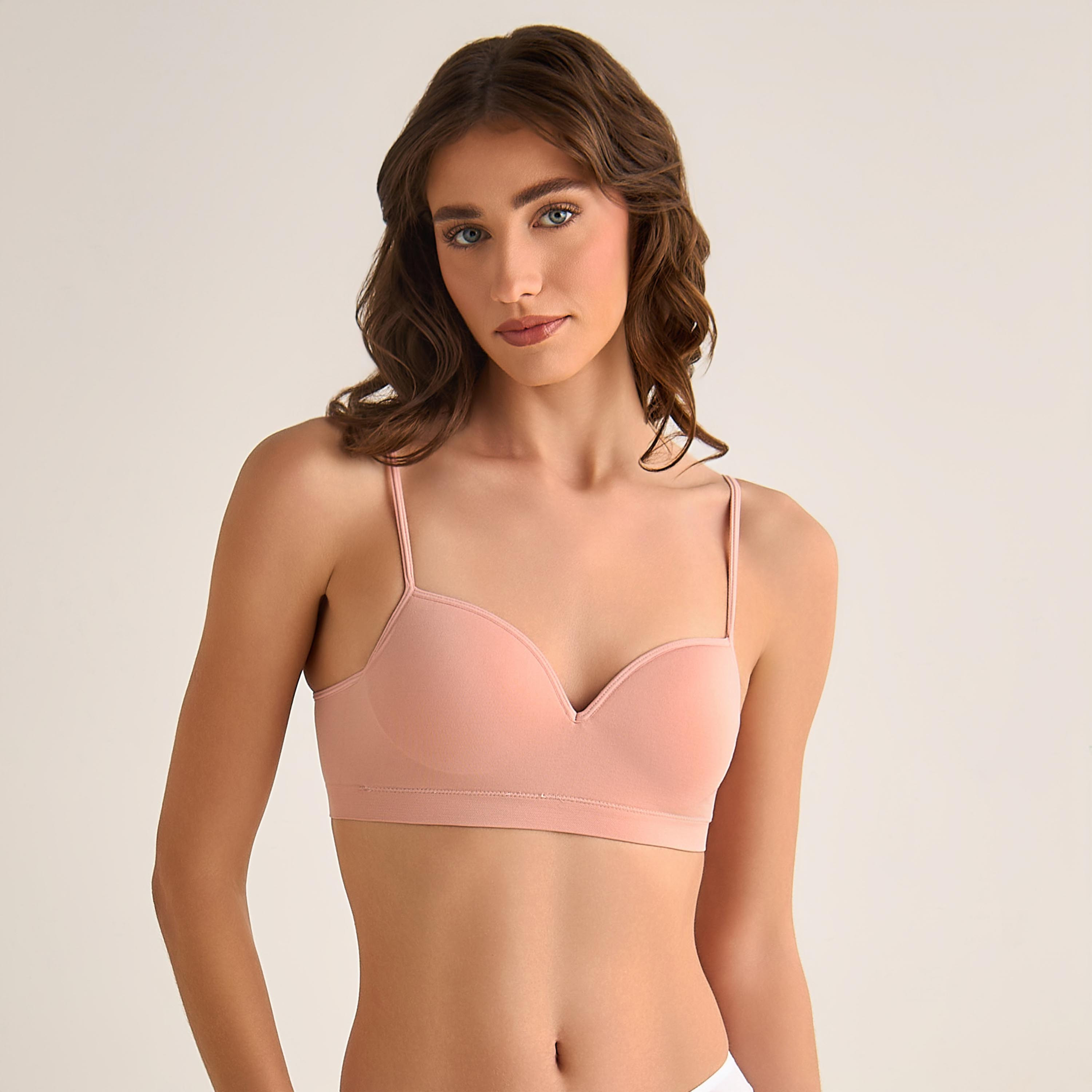 Skins Seamless Plunge Bra-women-clothing-lingerie-bras-image-1