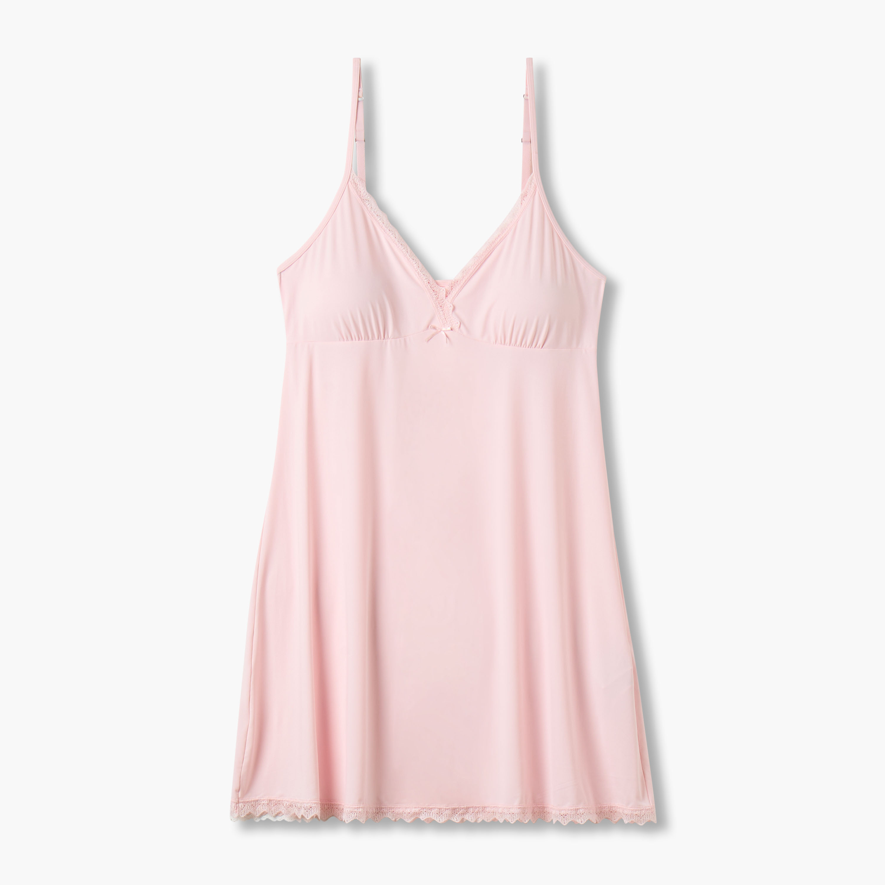 Slip Dress Sleeveless Lace Trim-women-clothing-nightwear-nighties-image-1