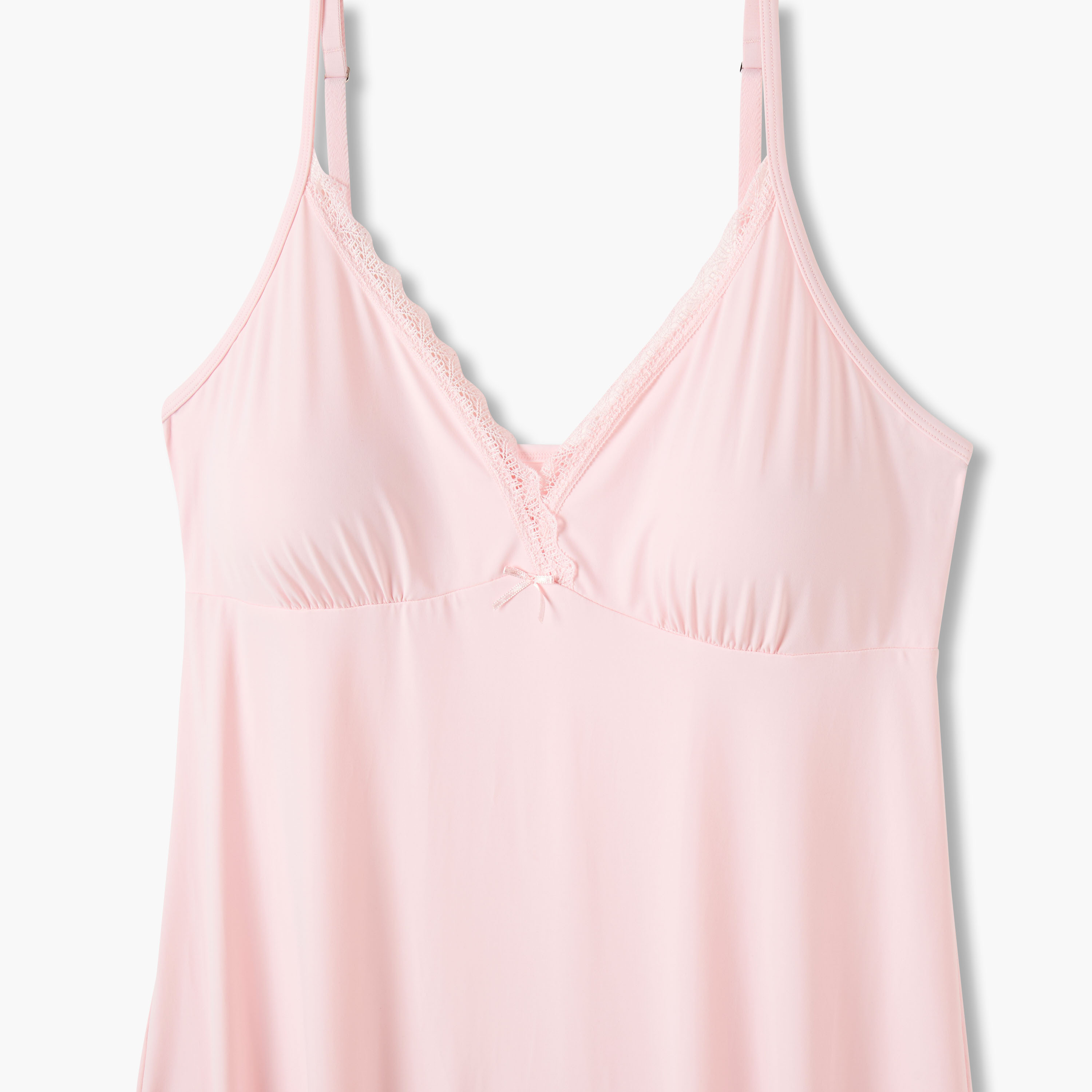 Slip Dress Sleeveless Lace Trim-women-clothing-nightwear-nighties-image-3