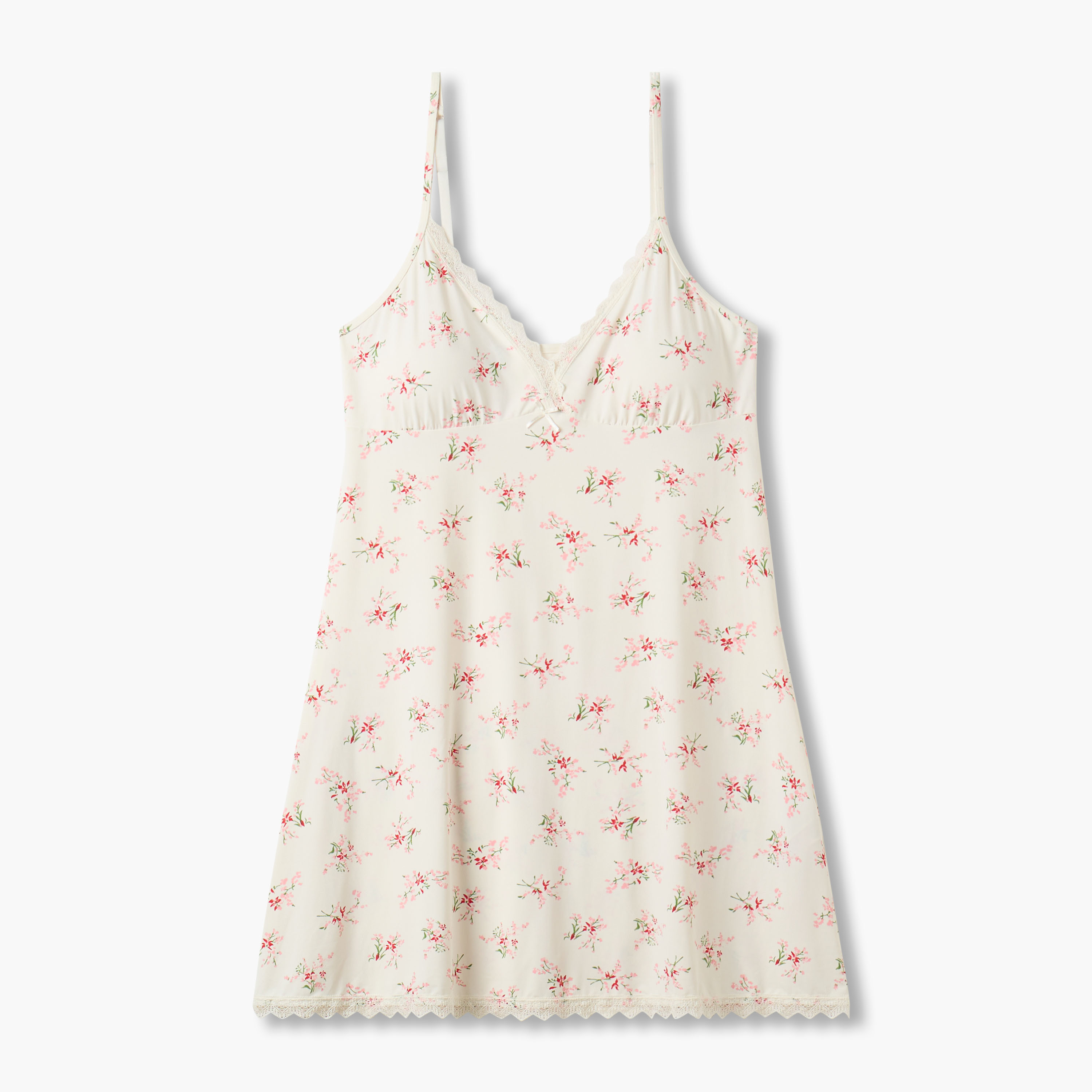 Slip Dress Sleeveless Lace Trim-women-clothing-nightwear-nighties-image-1